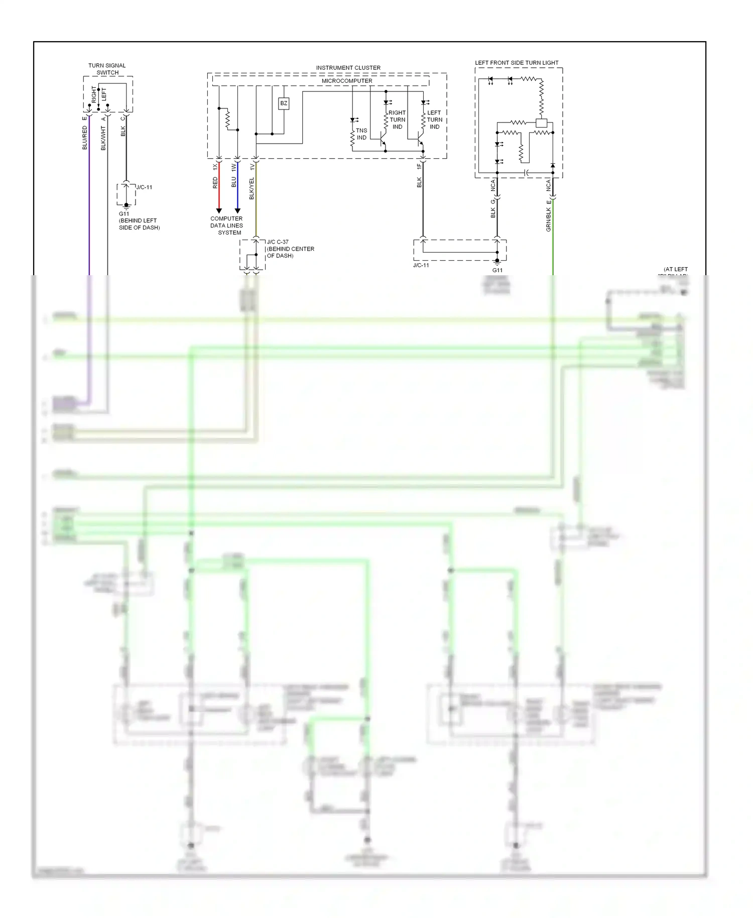 Mazda CX-9 I (2006-2012) microcomputer wiring diagram  (5 of 18)
