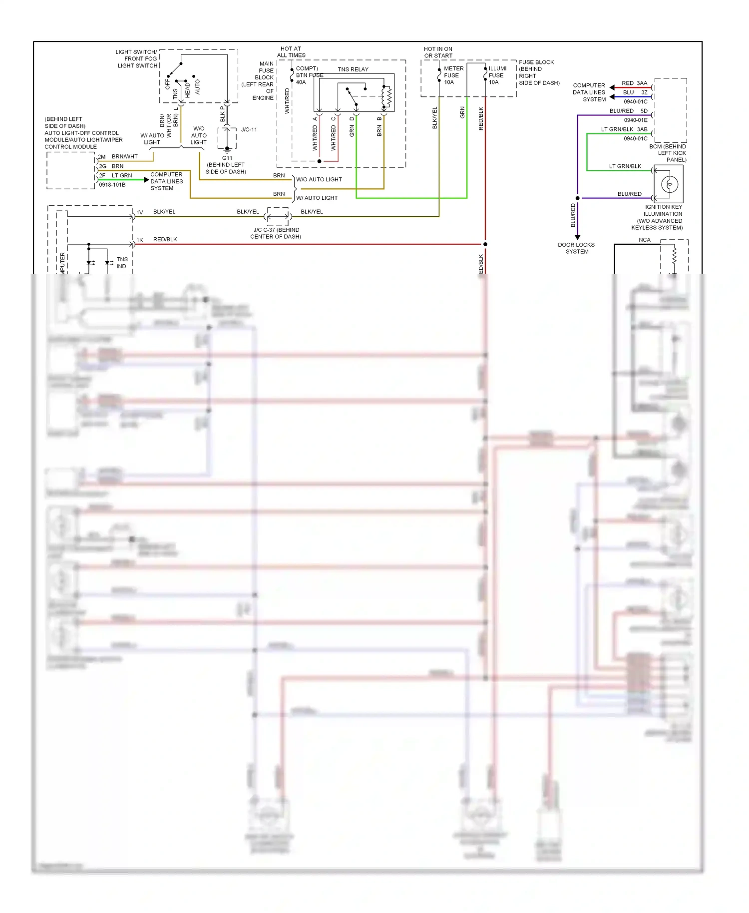 Mazda CX-9 I (2006-2012) off wiring diagram  (3 of 5)