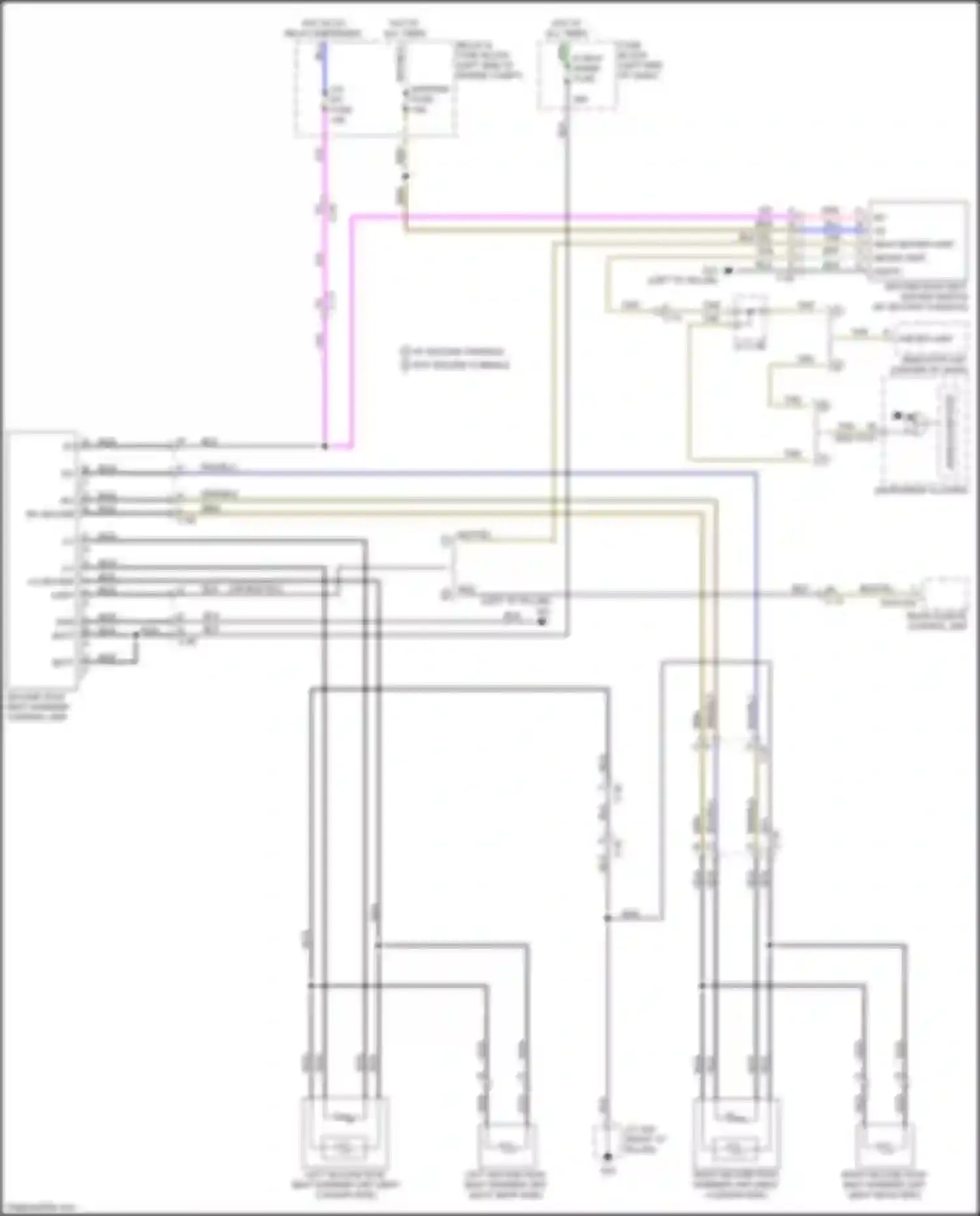 Car Wiring Diagrams for CX-9 Mazda II facelift (2020-2024): Rear heated seats circuit, separate seat
