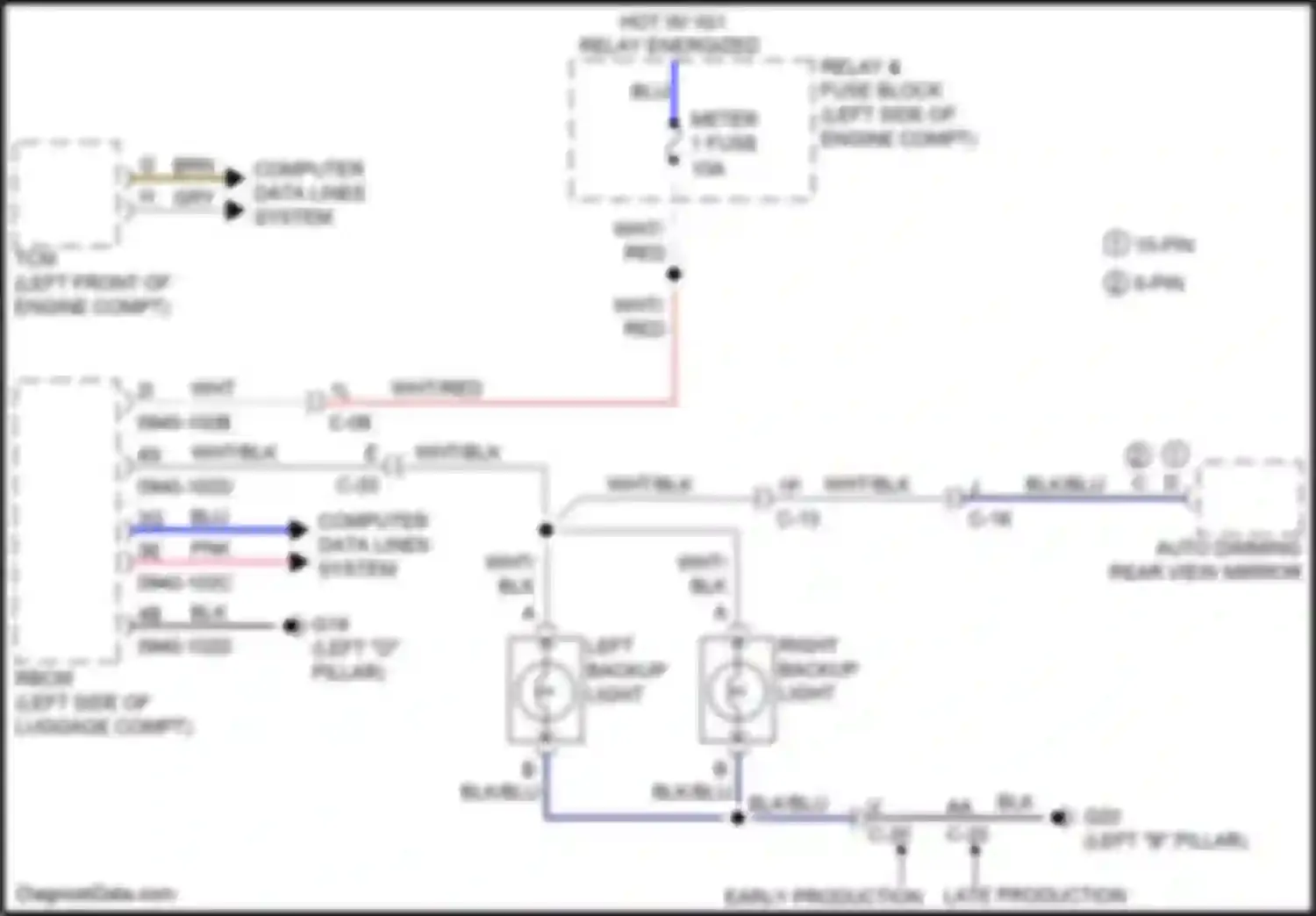 Wiring diagram 10-pin for Mazda CX-9 II facelift (2020-2024) (1 of 3)