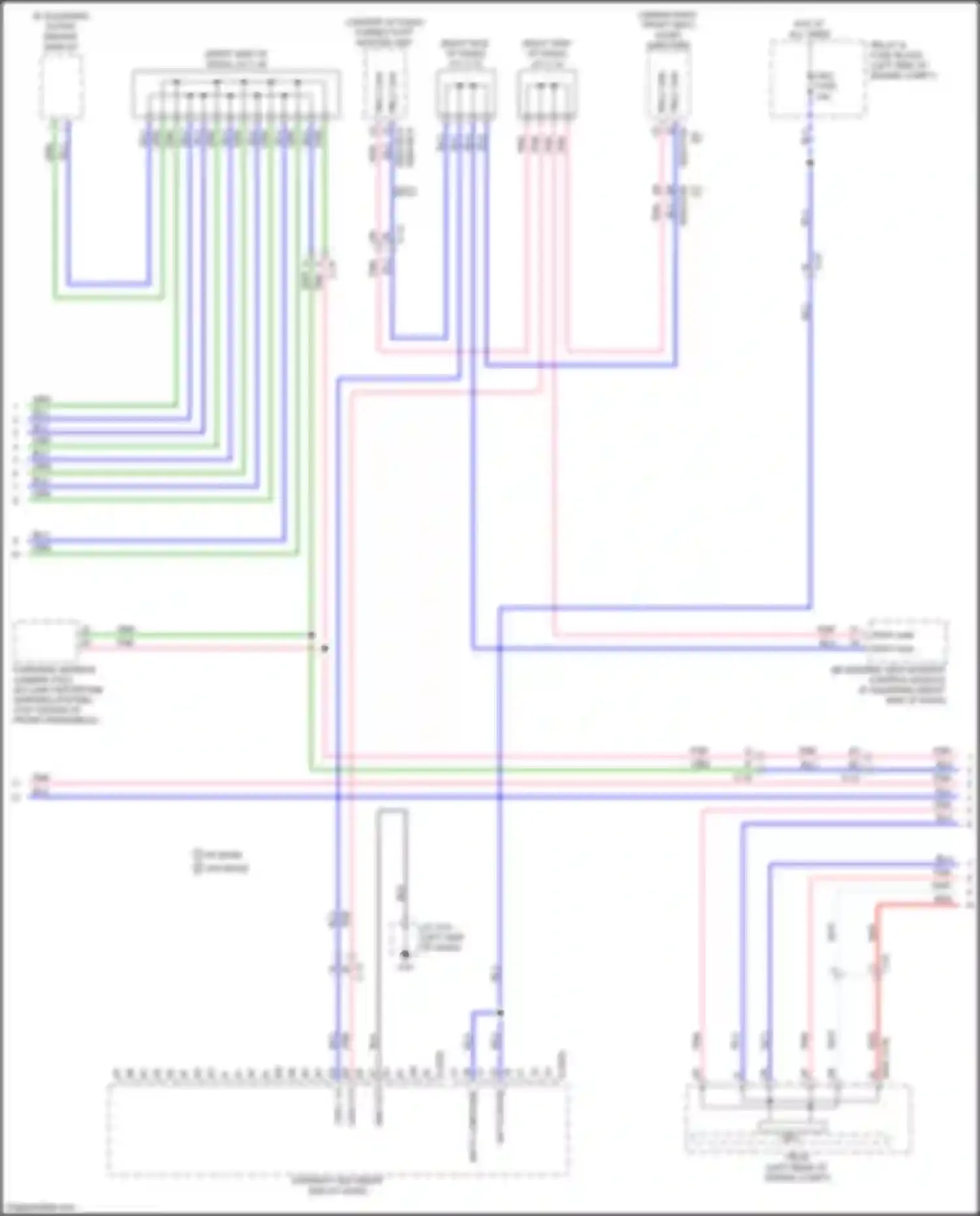 Wiring diagram 360 degree view monitor control module for Mazda CX-9 II facelift (2020-2024) (3 of 11)