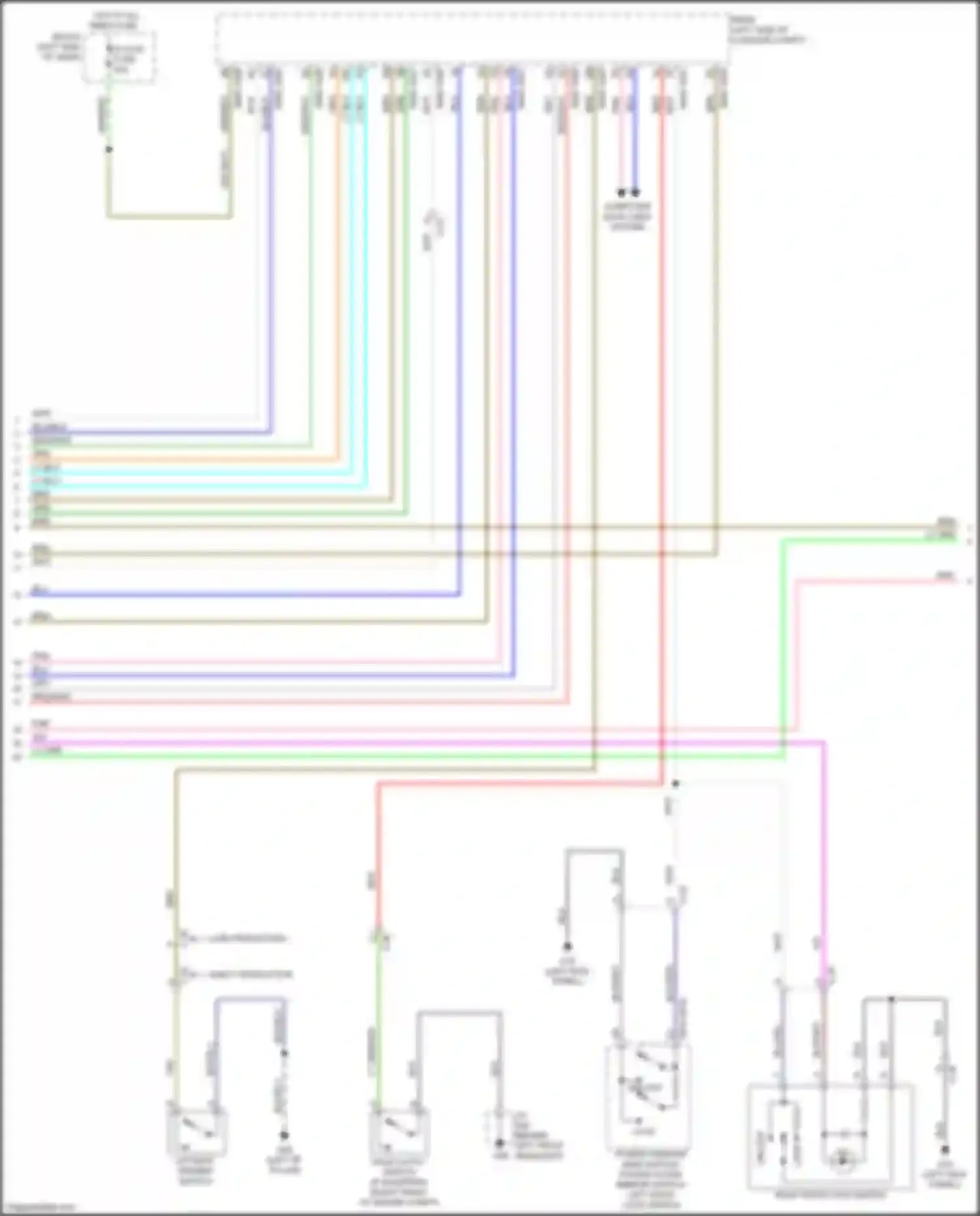 Wiring diagram blu/blk for Mazda CX-9 II facelift (2020-2024) (2 of 14)