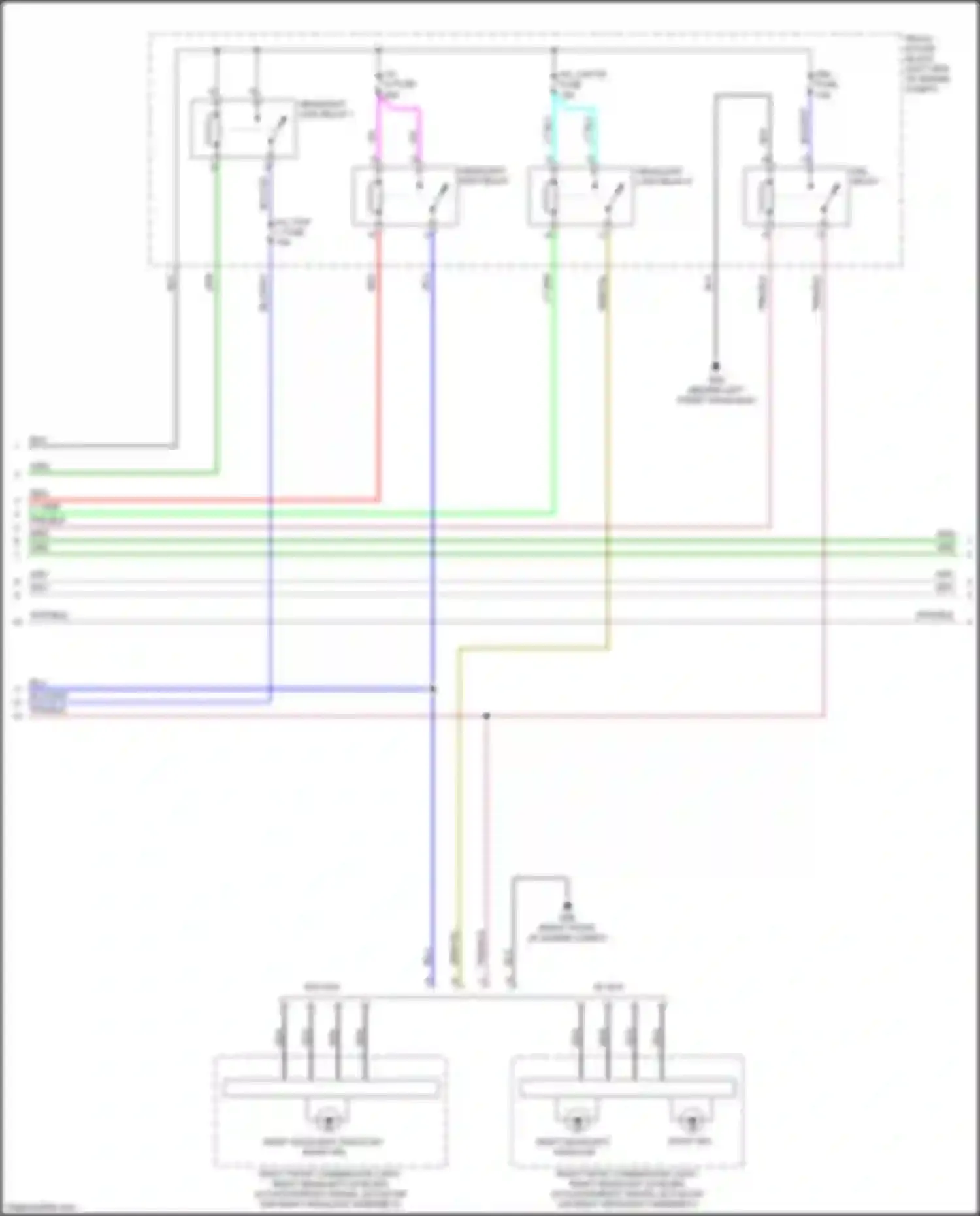 Wiring diagram blu/wht for Mazda CX-9 II facelift (2020-2024) (2 of 35)