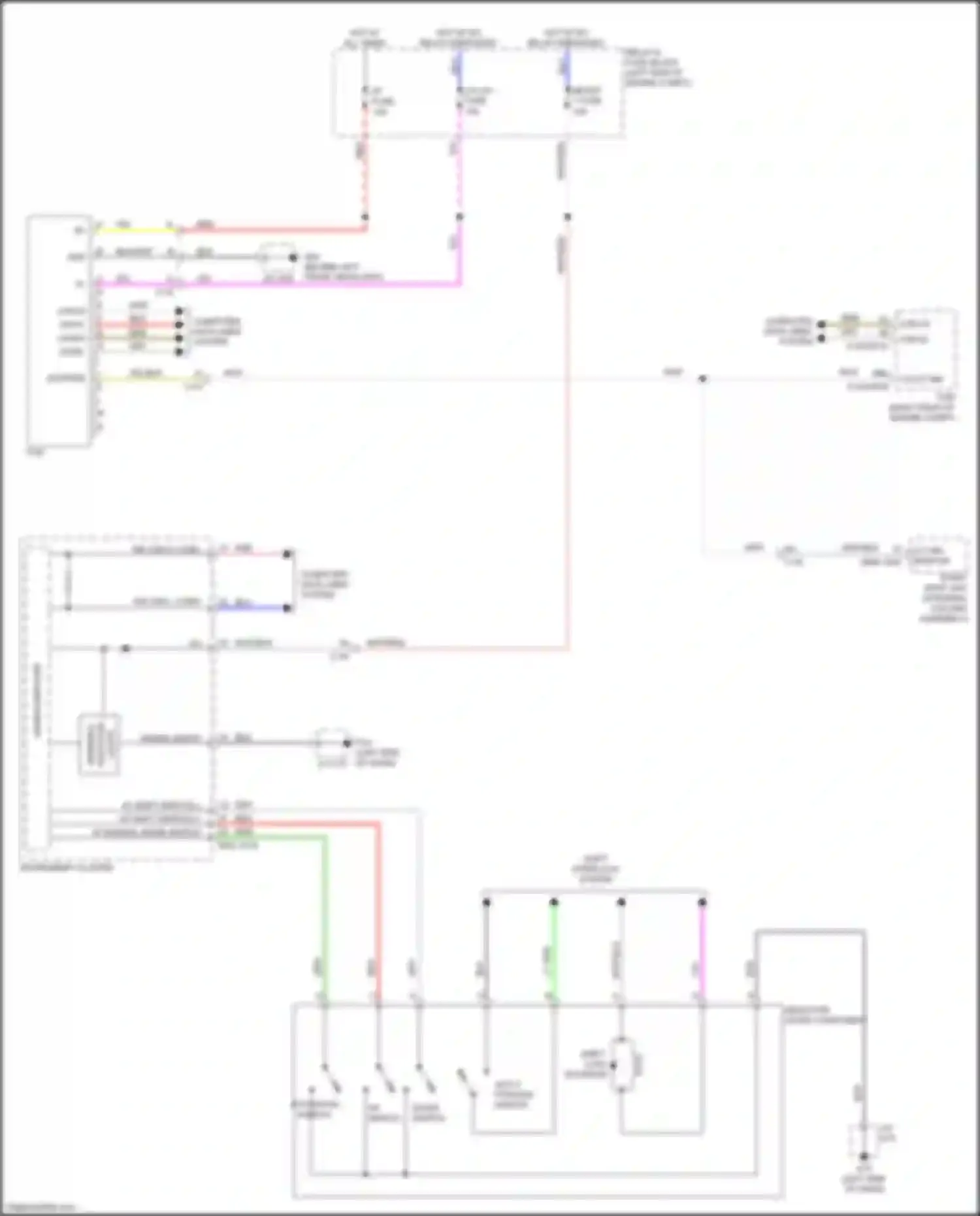 Wiring diagram clt inh monitor for Mazda CX-9 II facelift (2020-2024) (1 of 1)