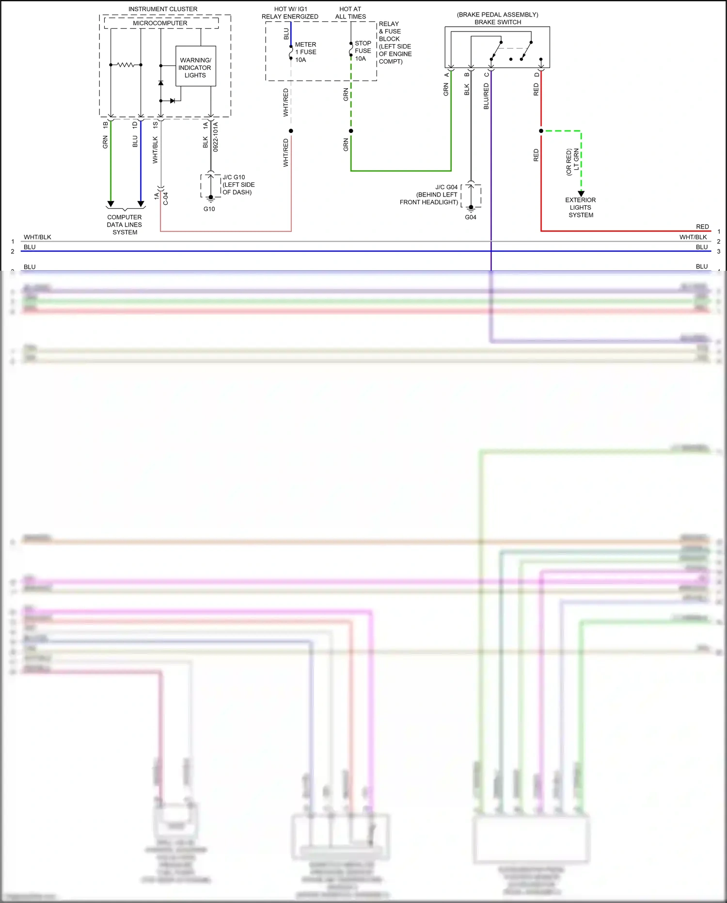 Mazda CX-9 II facelift (2020-2024) computer data lines system wiring diagram  (80 of 81)