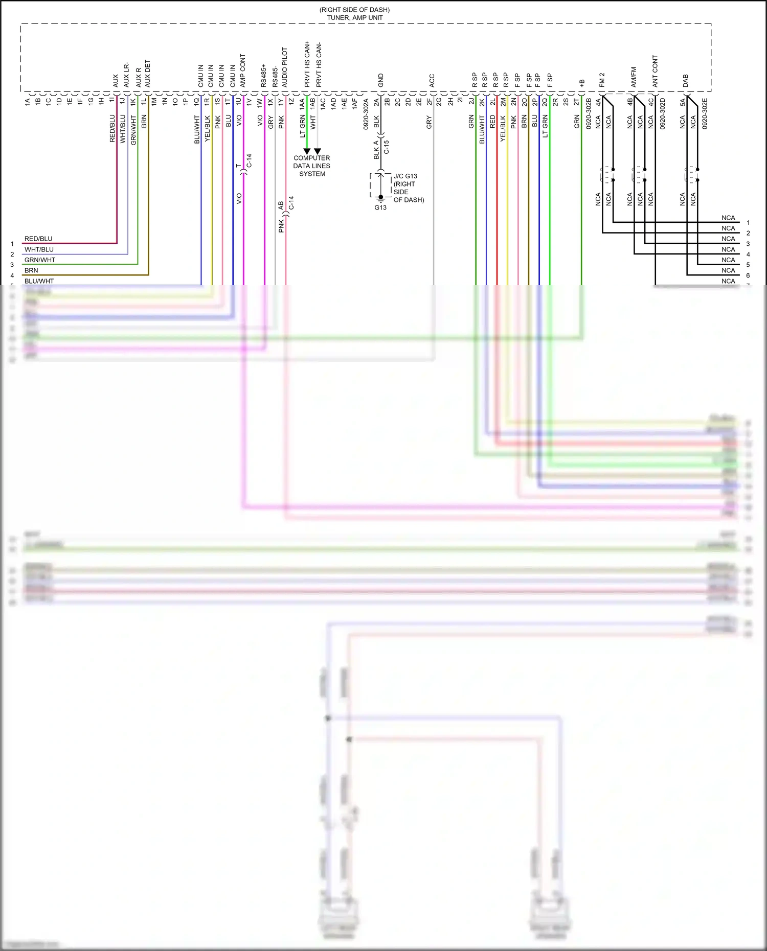 Mazda CX-9 II facelift (2020-2024) computer data lines system wiring diagram  (8 of 81)