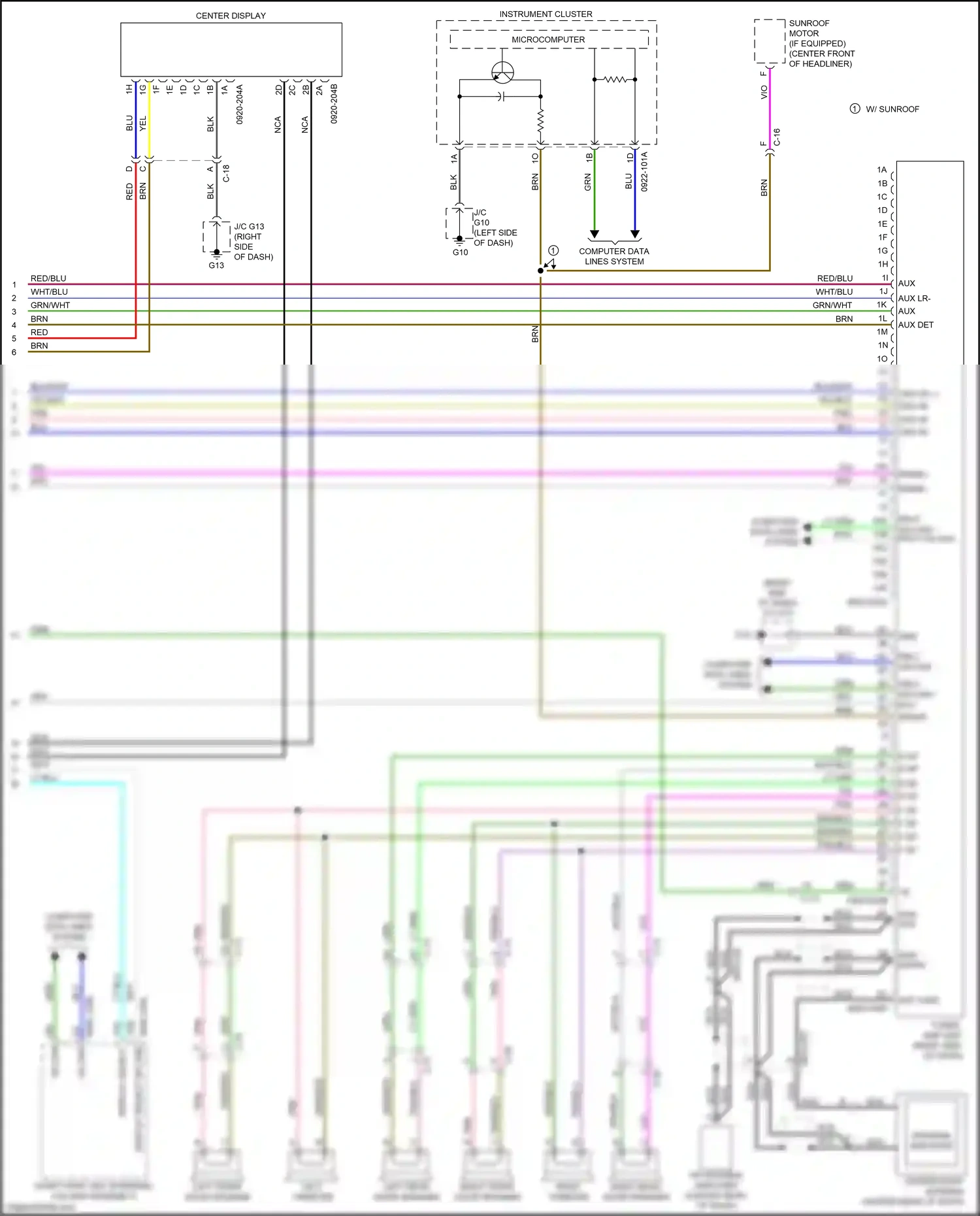 Mazda CX-9 II facelift (2020-2024) computer data lines system wiring diagram  (16 of 81)