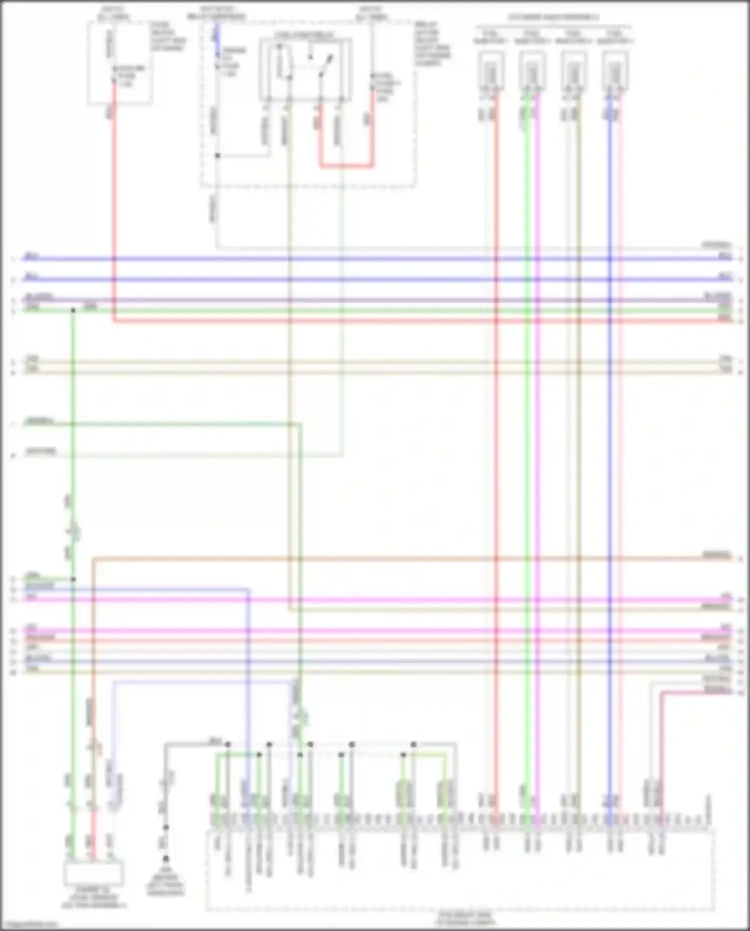 Wiring diagram fuel pump relay for Mazda CX-9 II facelift (2020-2024) (2 of 2)