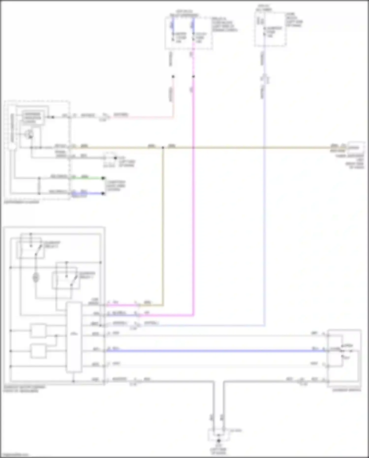 Wiring diagram hot at all times for Mazda CX-9 II facelift (2020-2024) (29 of 63)