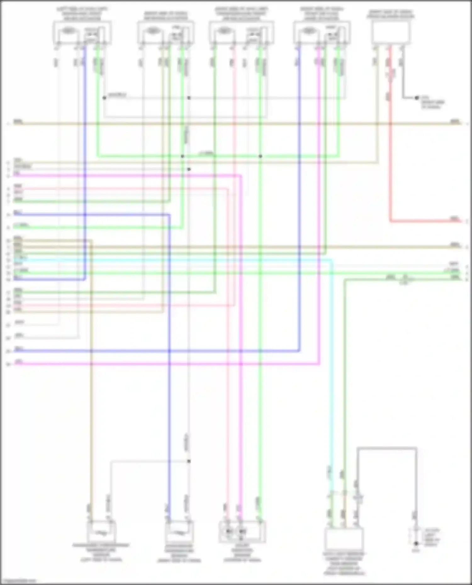 Wiring diagram passenger side front air mix actuator for Mazda CX-9 II facelift (2020-2024) (1 of 1)