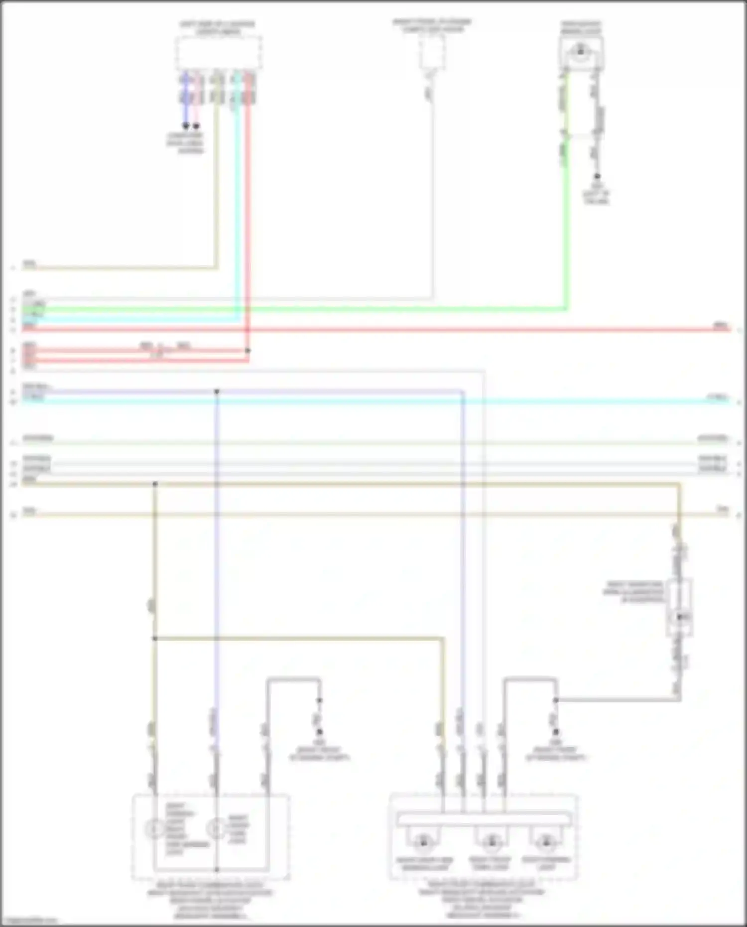 Wiring diagram right front side marker light for Mazda CX-9 II facelift (2020-2024) (1 of 1)