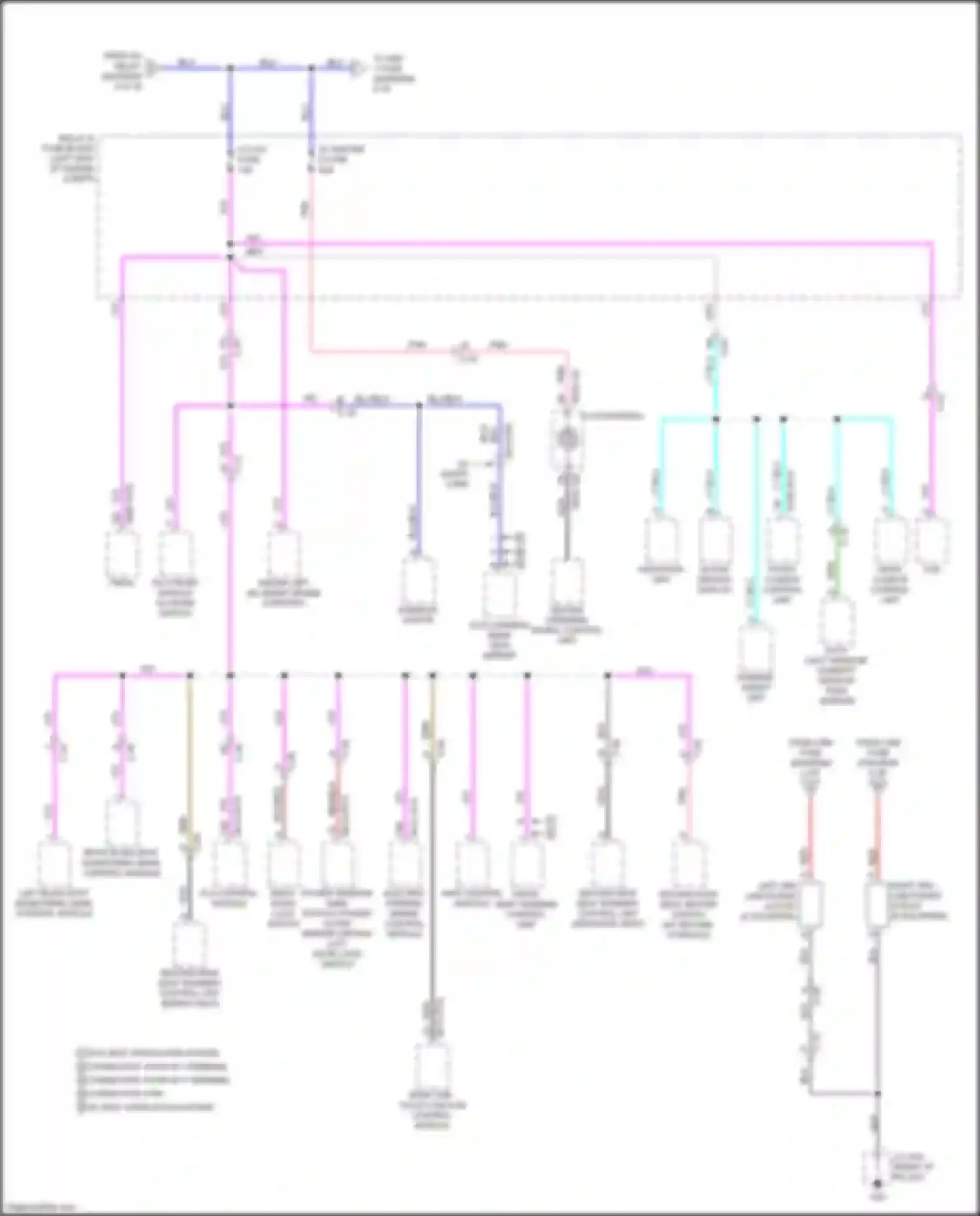 Wiring diagram w/o seat ventilation system for Mazda CX-9 II facelift (2020-2024) (2 of 3)