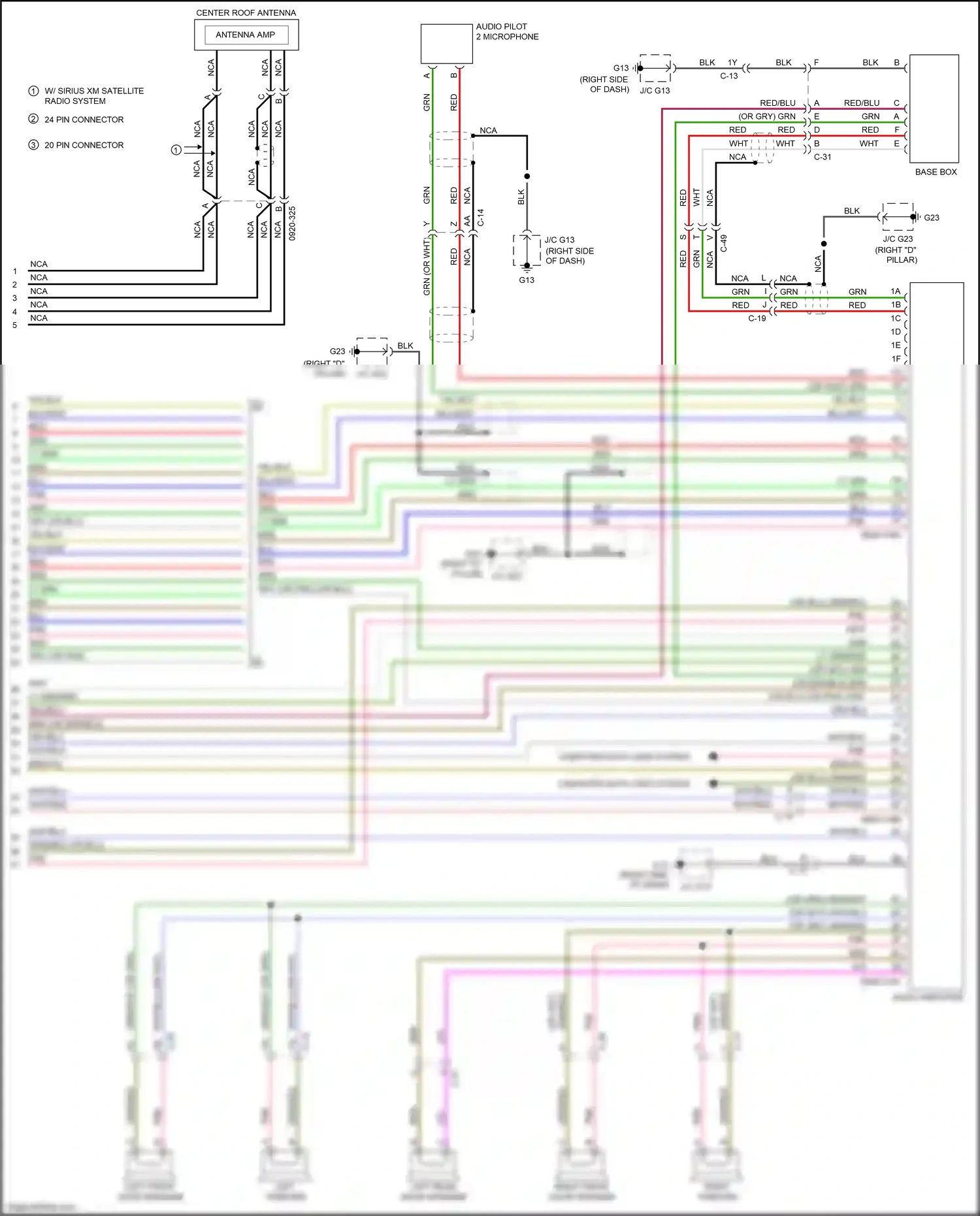 Mazda CX-9 II (2016-2021) base box wiring diagram  (1 of 2)