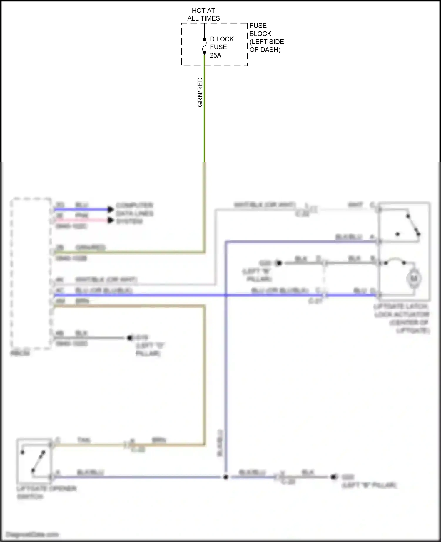 Mazda CX-9 II (2016-2021) computer data lines system wiring diagram  (29 of 69)