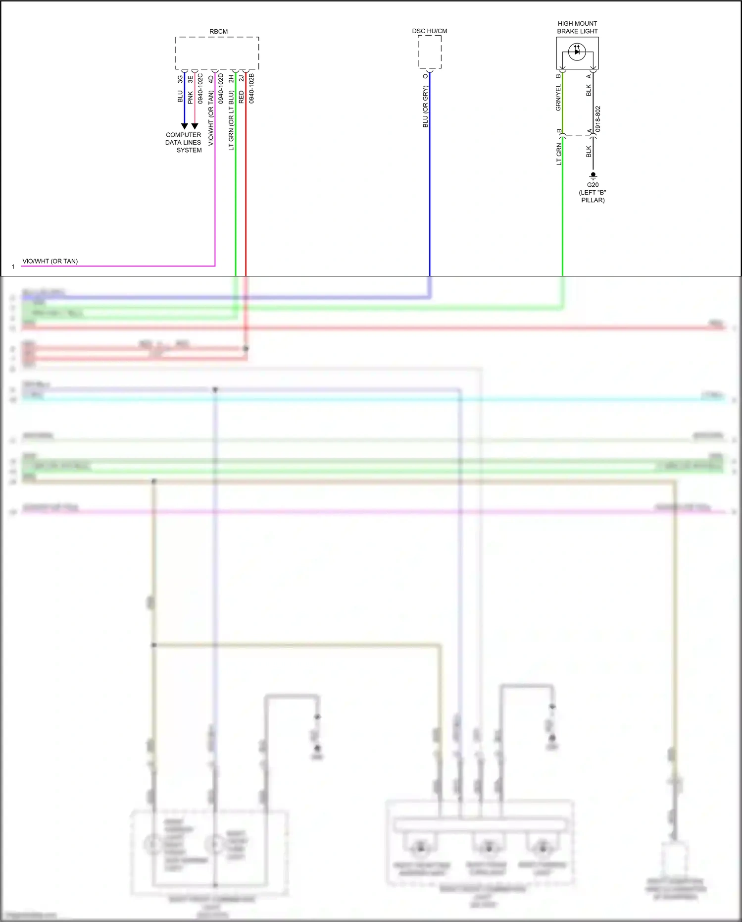 Mazda CX-9 II (2016-2021) computer data lines system wiring diagram  (7 of 69)