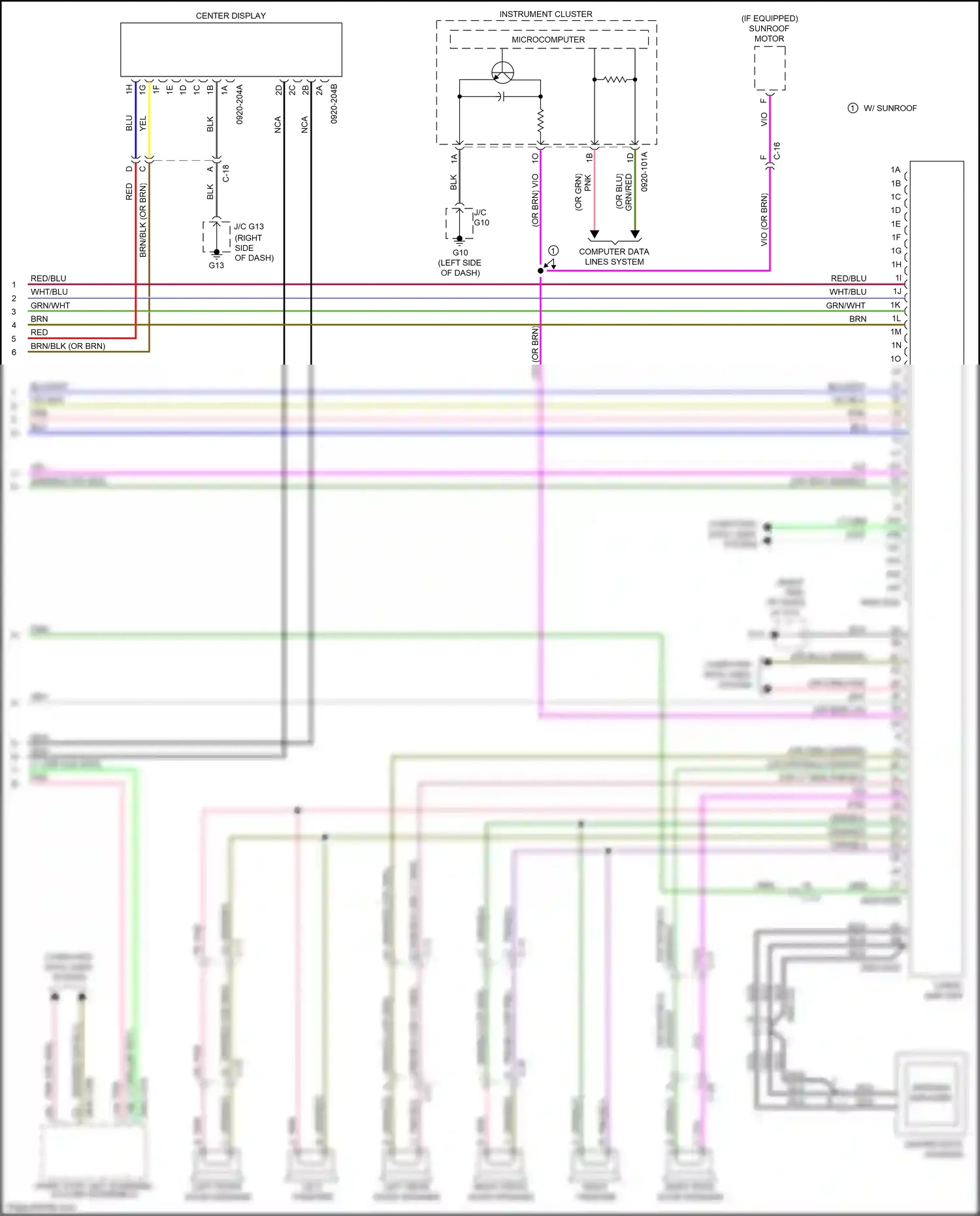 Mazda CX-9 II (2016-2021) computer data lines system wiring diagram  (19 of 69)