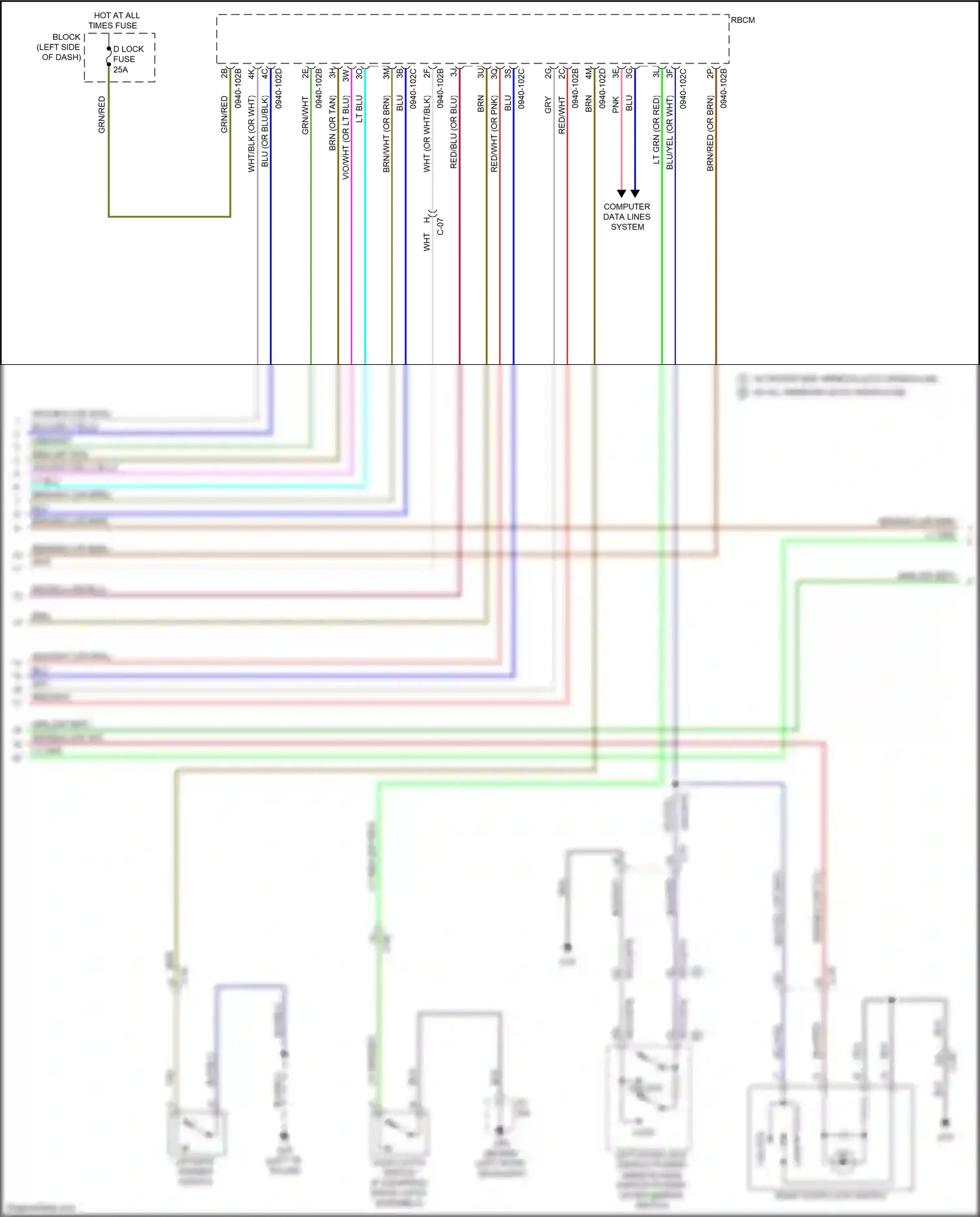 Mazda CX-9 II (2016-2021) computer data lines system wiring diagram  (37 of 69)