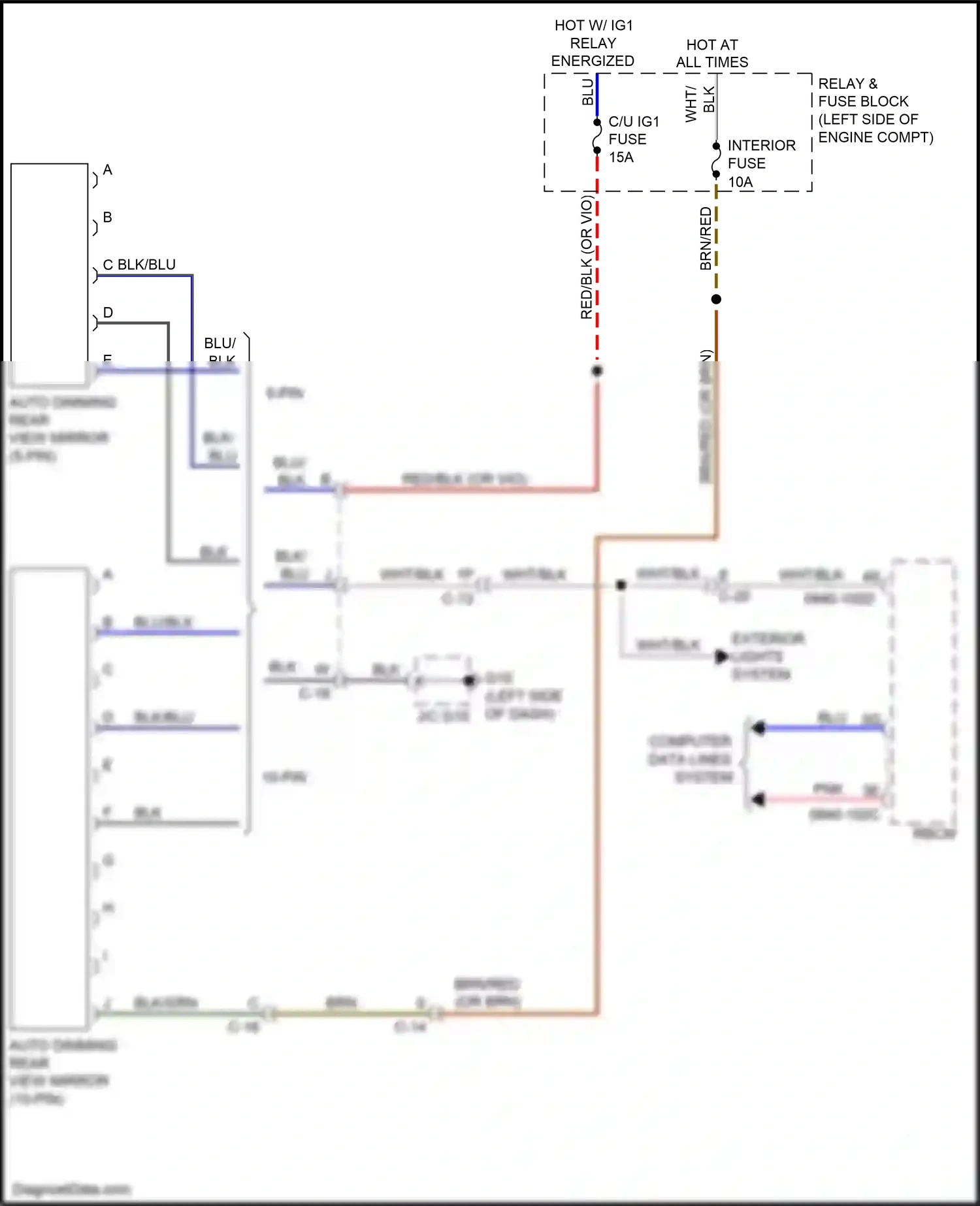Mazda CX-9 II (2016-2021) computer data lines system wiring diagram  (51 of 69)