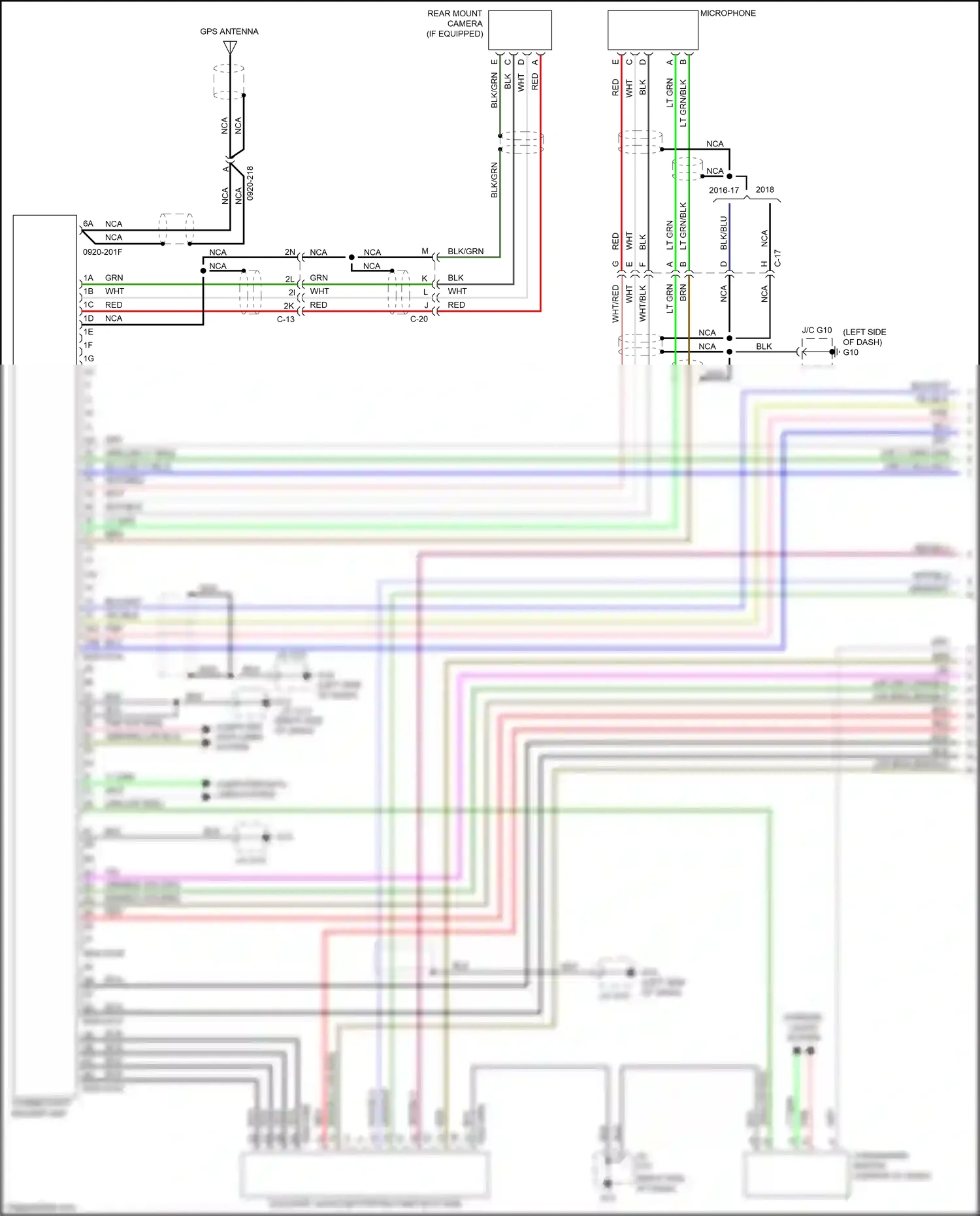 Mazda CX-9 II (2016-2021) connectivity master unit wiring diagram  (6 of 6)