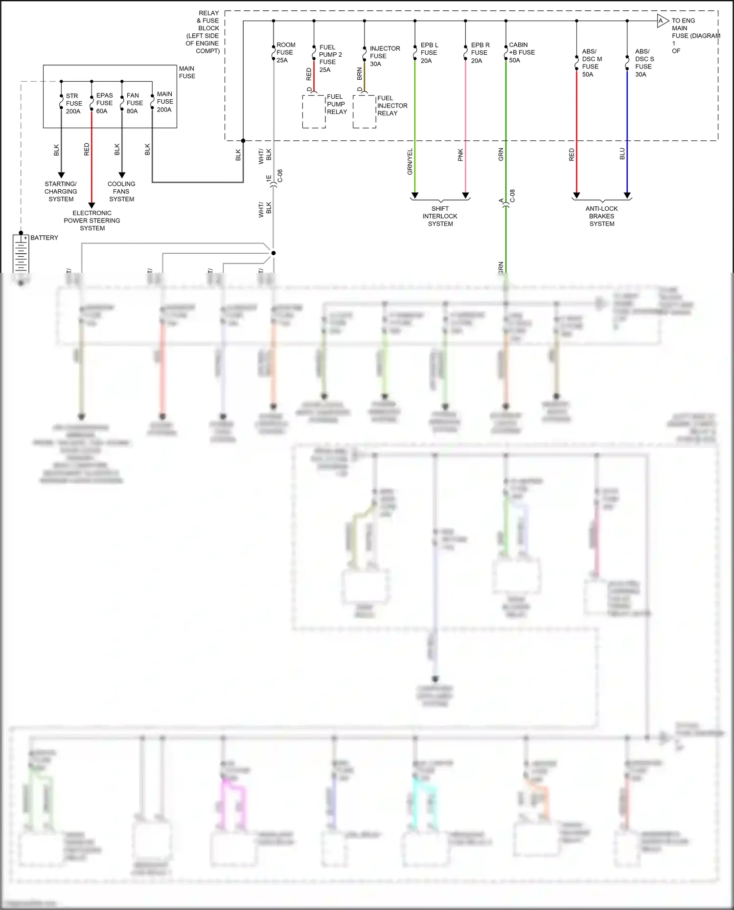 Mazda CX-9 II (2016-2021) engine controls system wiring diagram  (6 of 7)