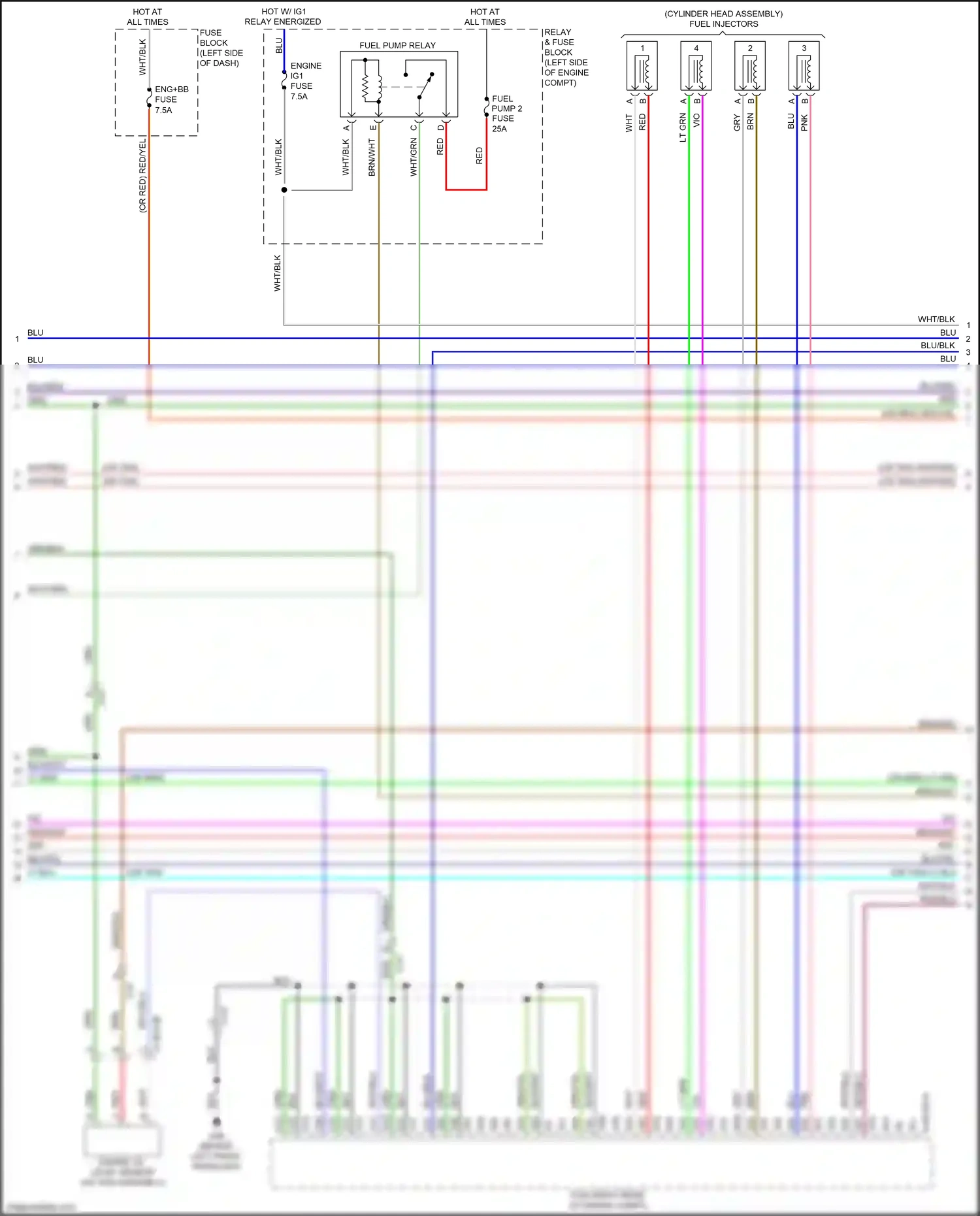 Mazda CX-9 II (2016-2021) engine oil level sensor wiring diagram  (1 of 1)