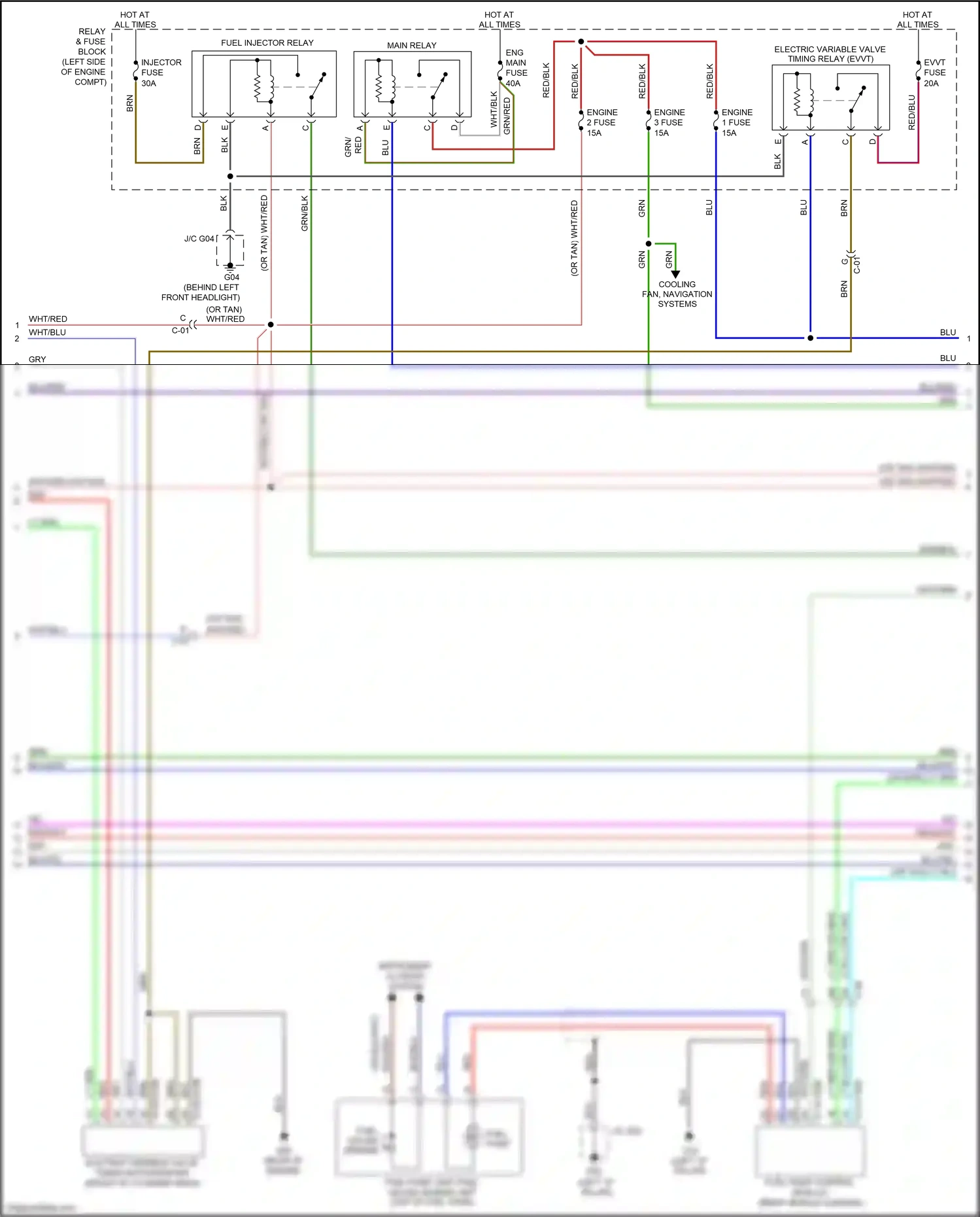 Mazda CX-9 II (2016-2021) fuel pump control module wiring diagram  (1 of 1)