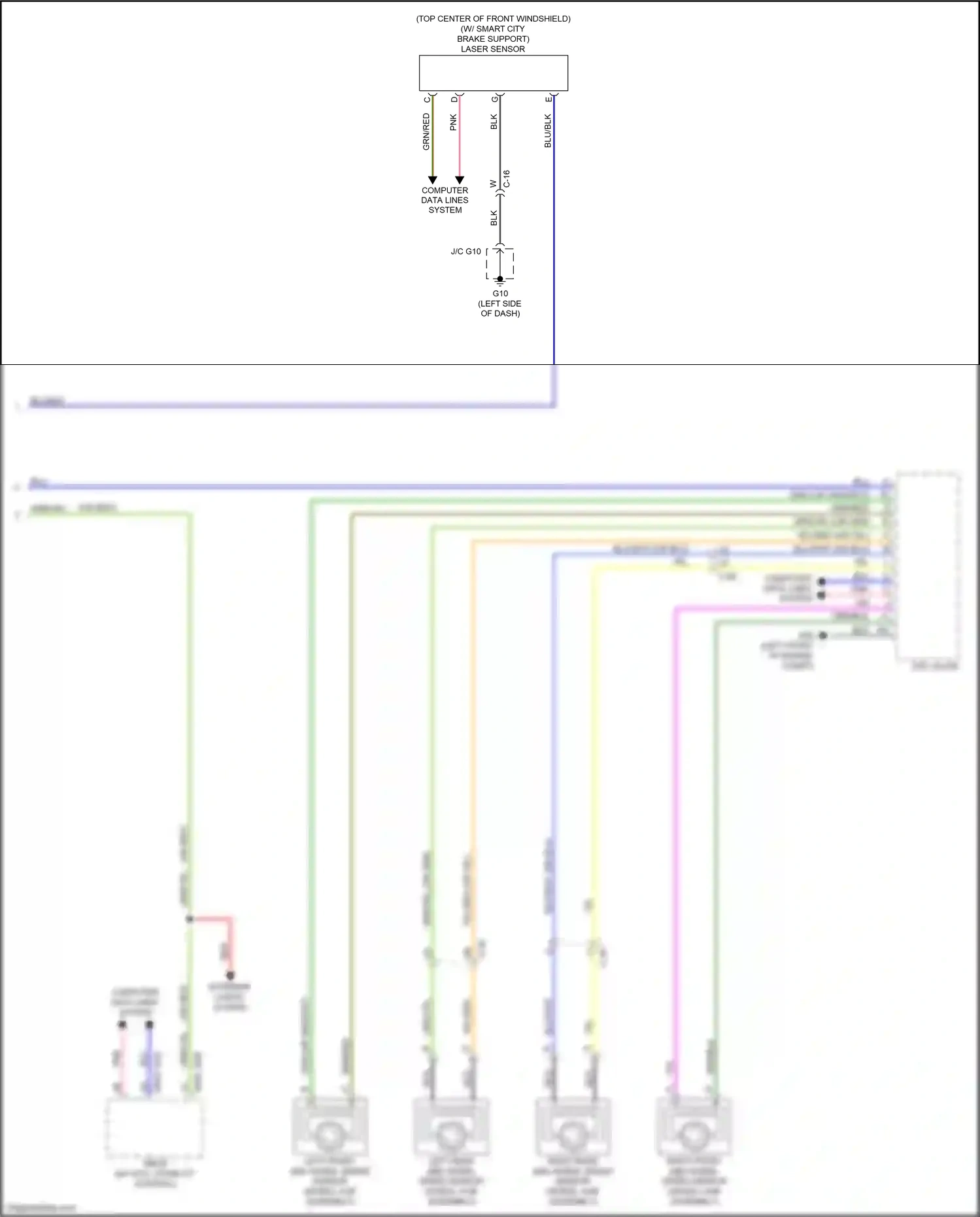Mazda CX-9 II (2016-2021) laser sensor wiring diagram  (3 of 4)
