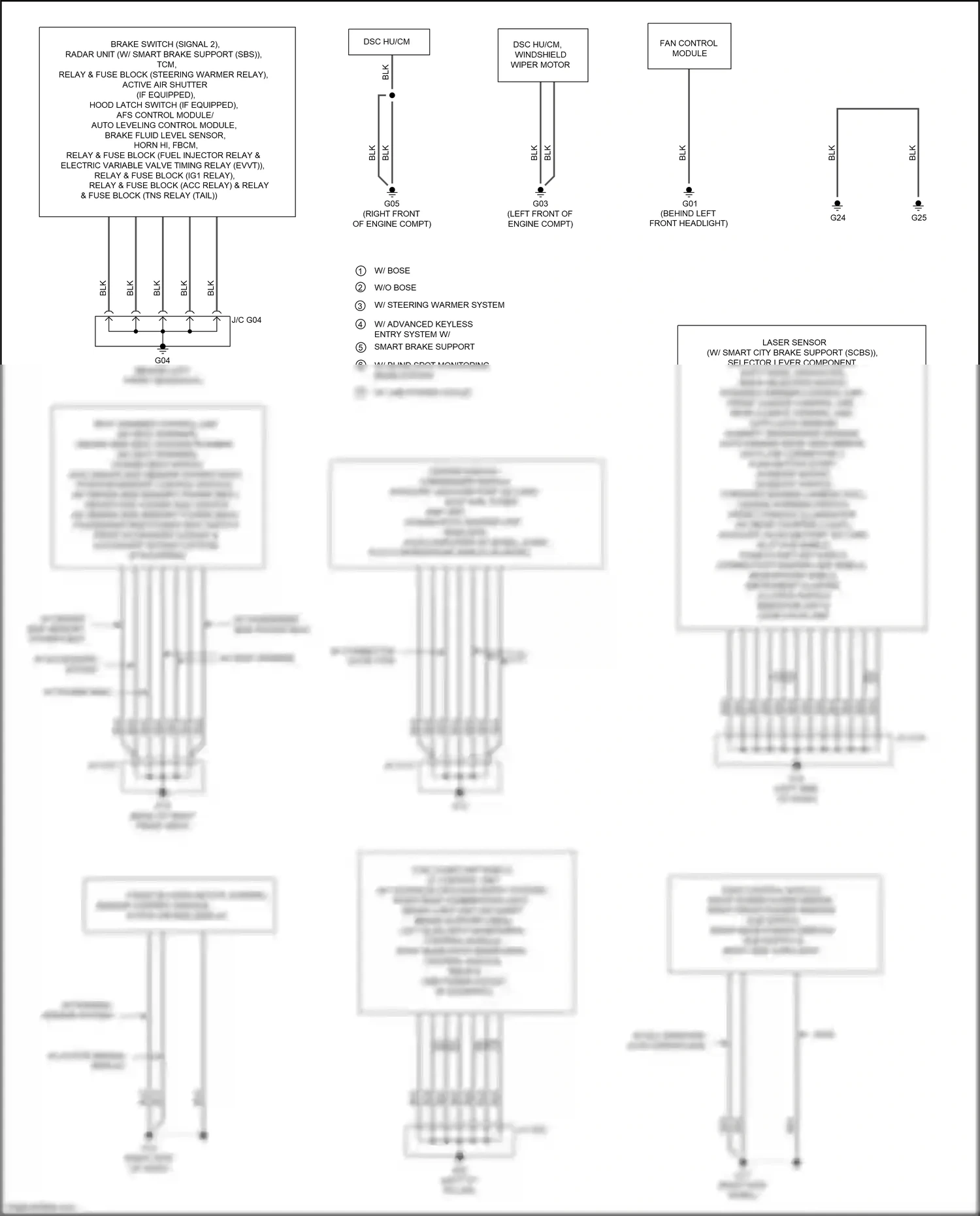 Mazda CX-9 II (2016-2021) laser sensor wiring diagram  (4 of 4)