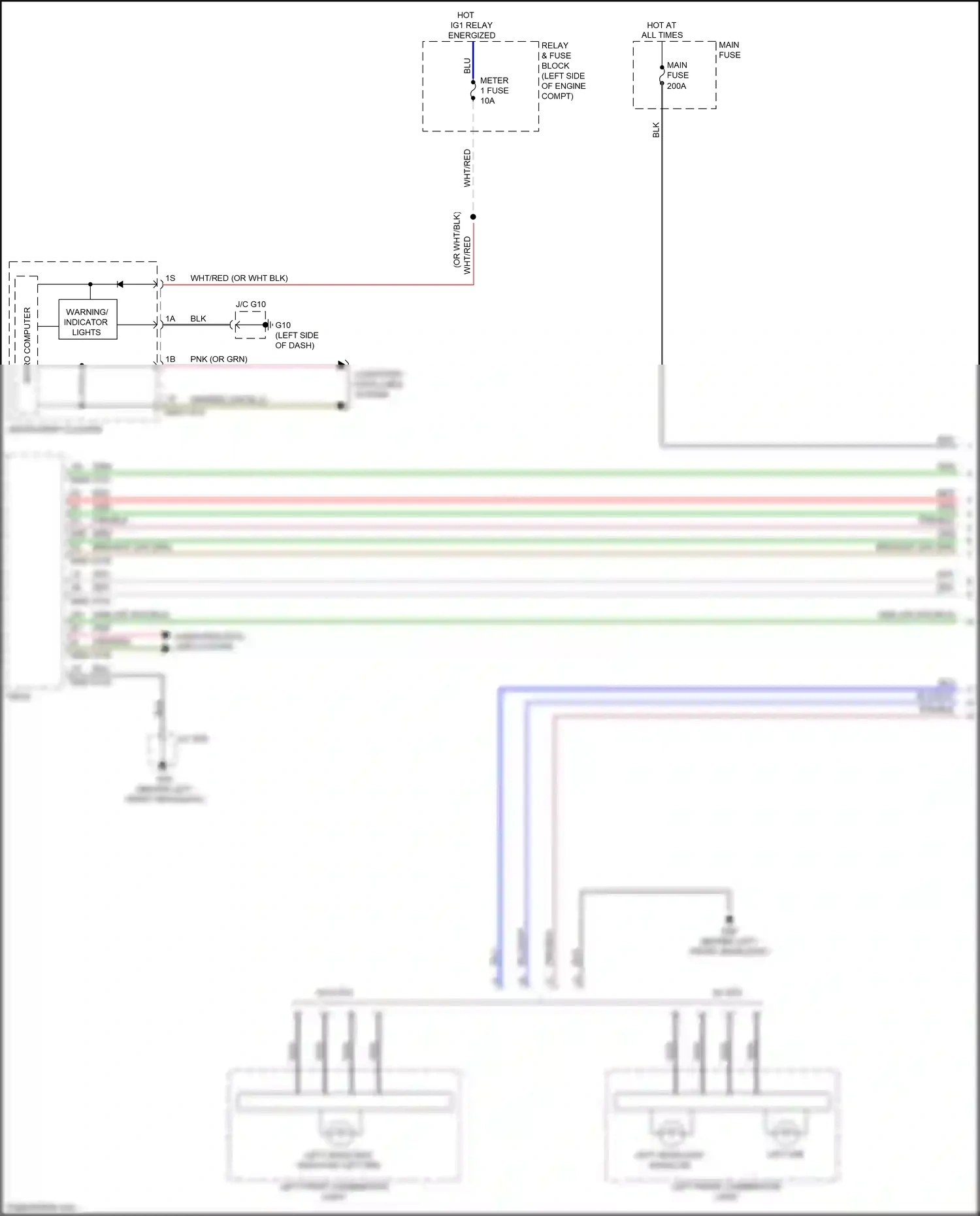 Mazda CX-9 II (2016-2021) left front combination light wiring diagram  (3 of 3)