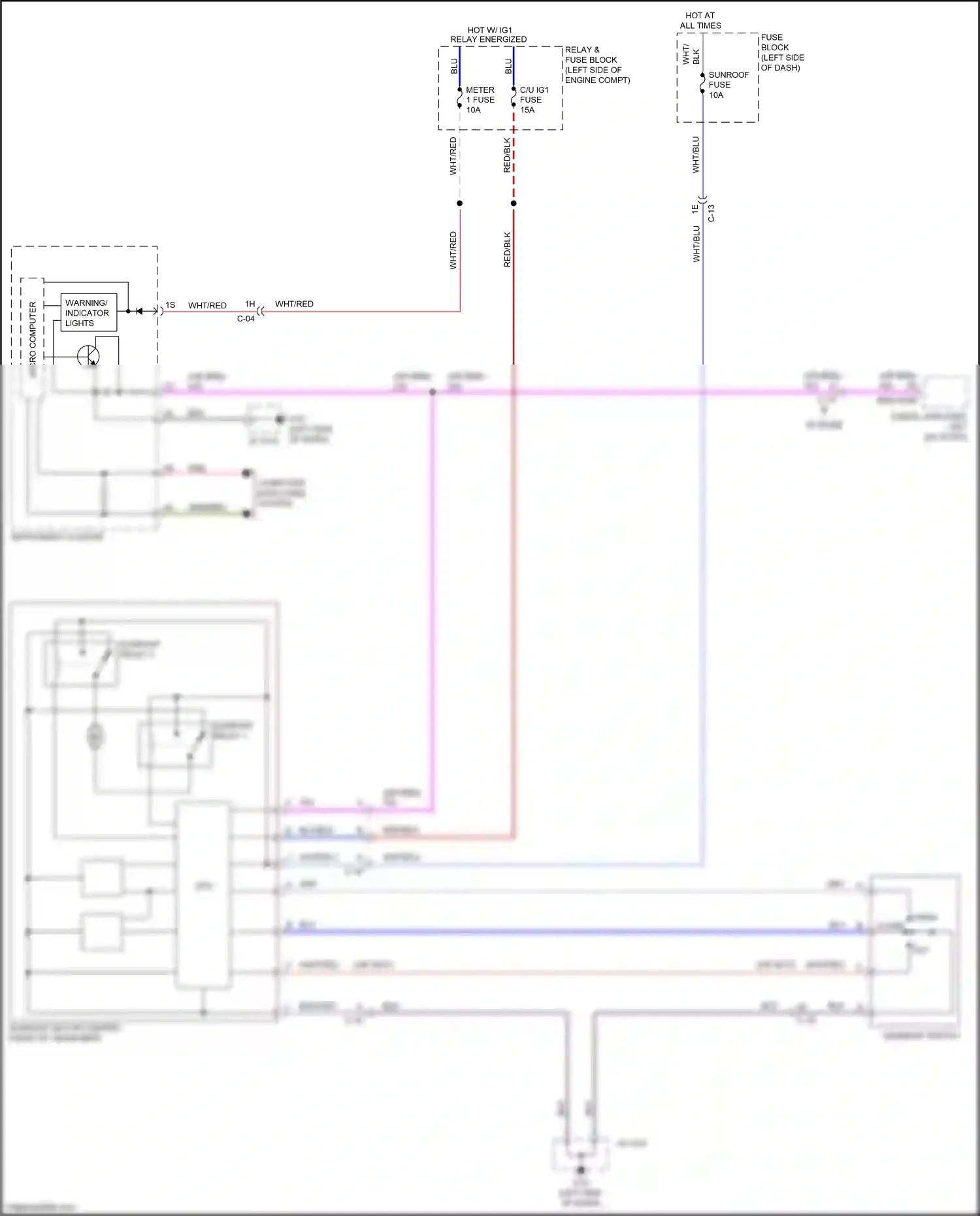 Mazda CX-9 II (2016-2021) micro computer wiring diagram  (2 of 3)