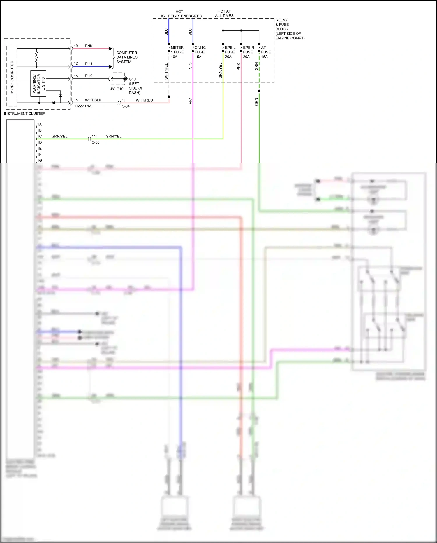 Mazda CX-9 II (2016-2021) operation side wiring diagram  (2 of 2)