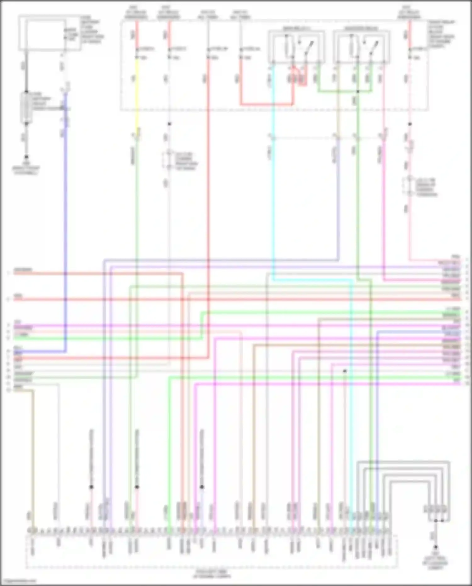 CX-90 Mazda I (2023-2024): Wiring diagram engine performance 2.5l plug-in hybrid, hybrid system circuit (2 of 11)