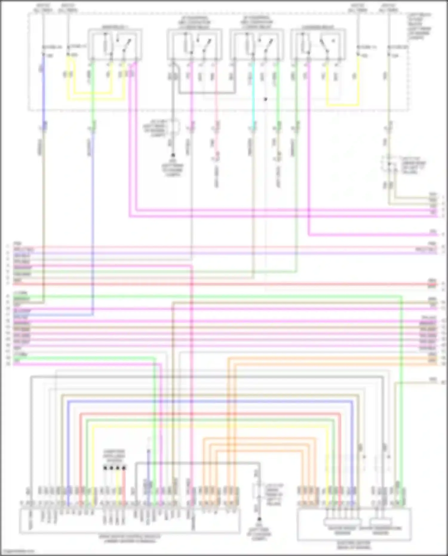 CX-90 Mazda I (2023-2024): Wiring diagram engine performance 2.5l plug-in hybrid, hybrid system circuit (3 of 11)