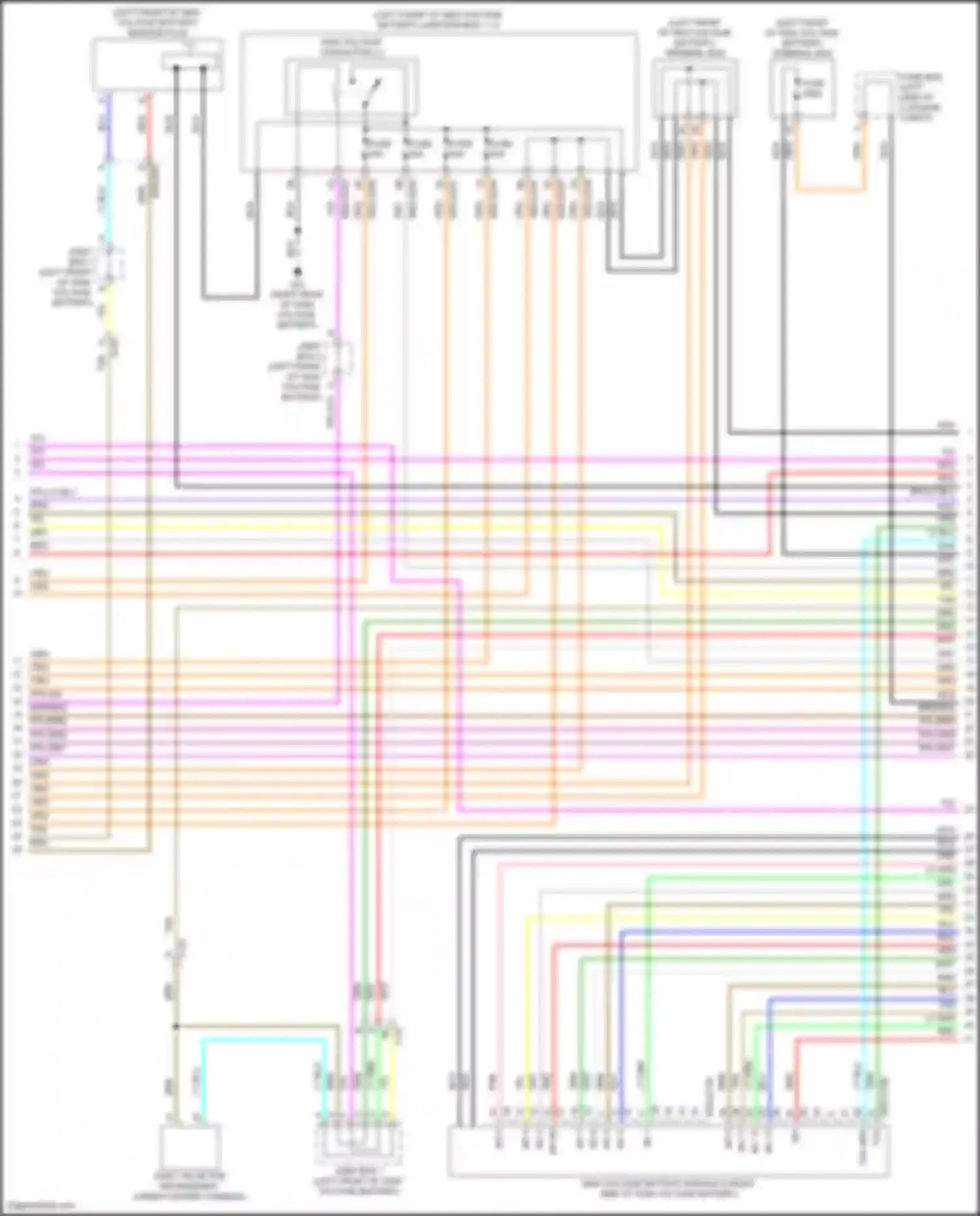 CX-90 Mazda I (2023-2024): Wiring diagram engine performance 2.5l plug-in hybrid, hybrid system circuit (6 of 11)