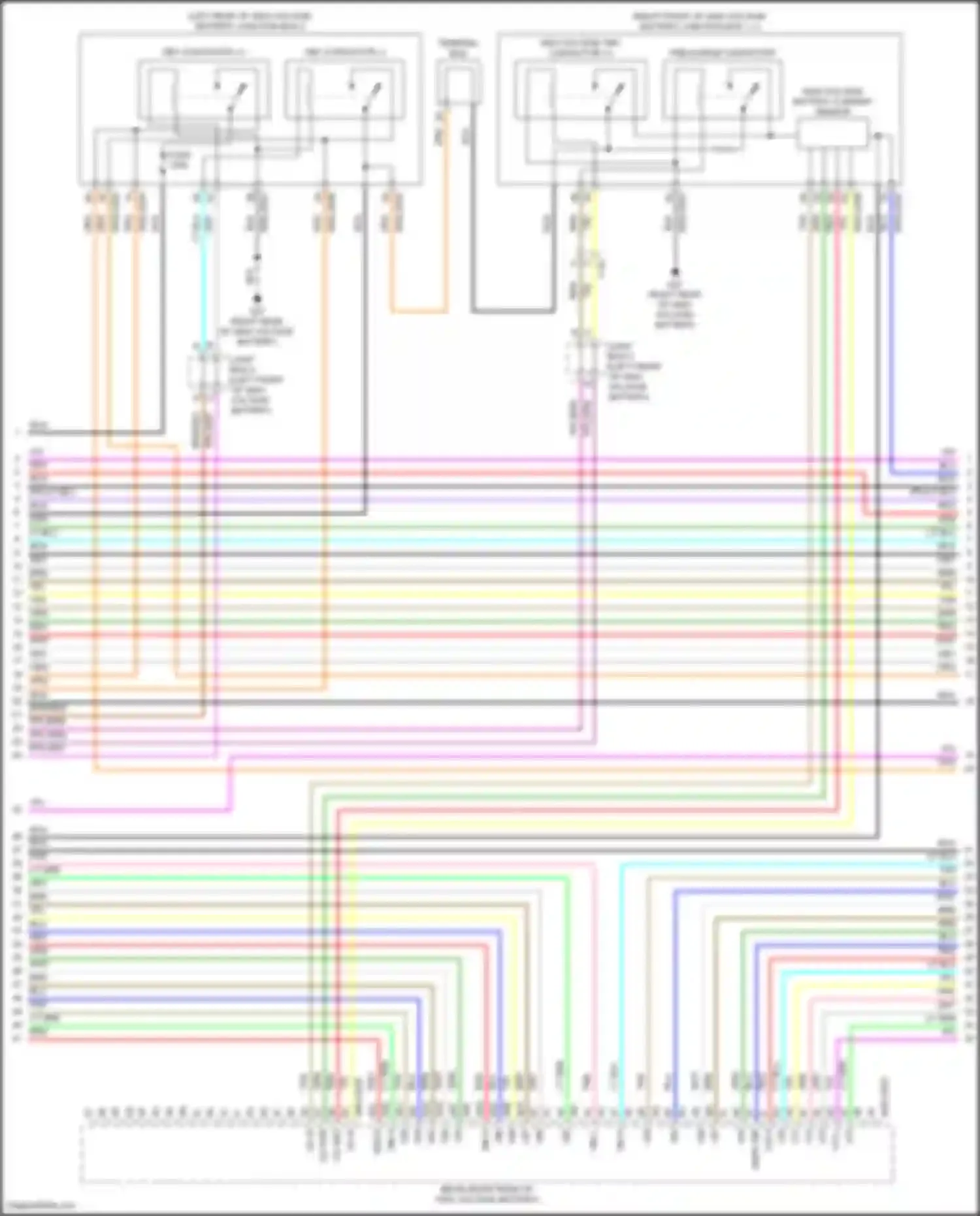 CX-90 Mazda I (2023-2024): Wiring diagram engine performance 2.5l plug-in hybrid, hybrid system circuit (7 of 11)