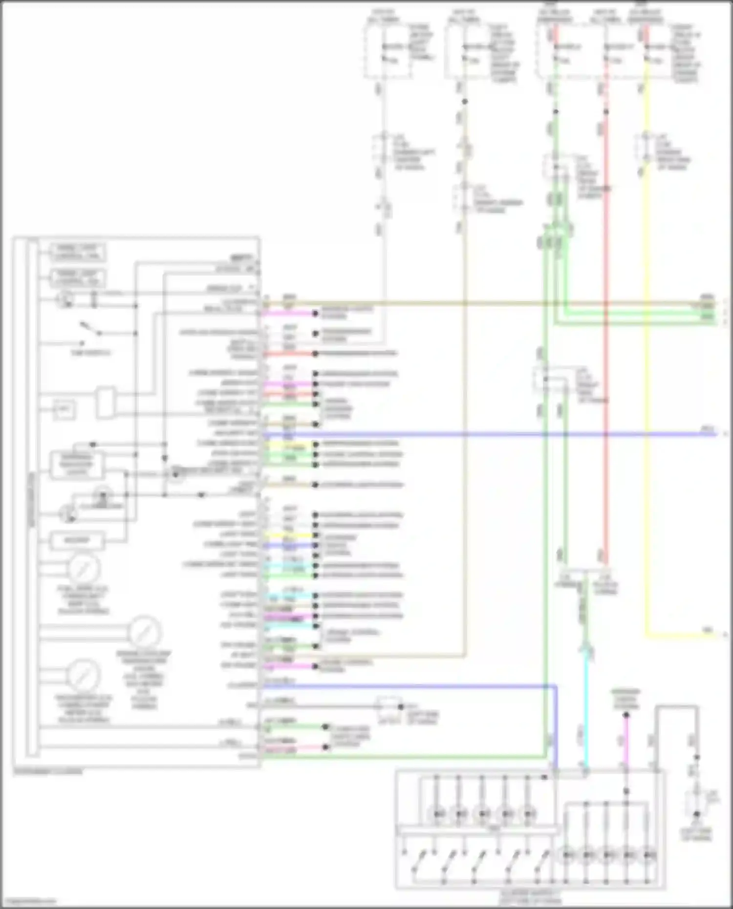 CX-90 Mazda I (2023-2024): Instrument cluster circuit (1 of 3)