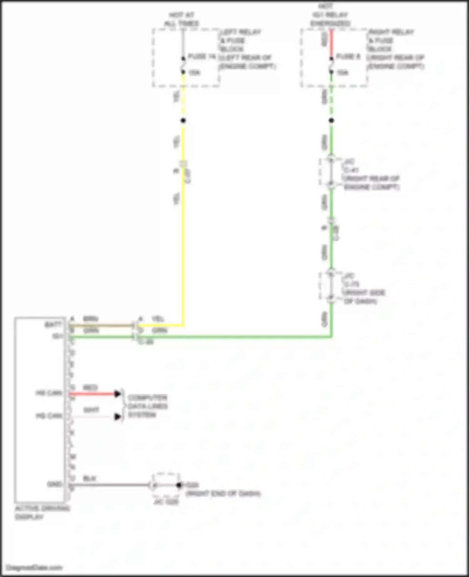 CX-90 Mazda I (2023-2024): Multi-information system circuit