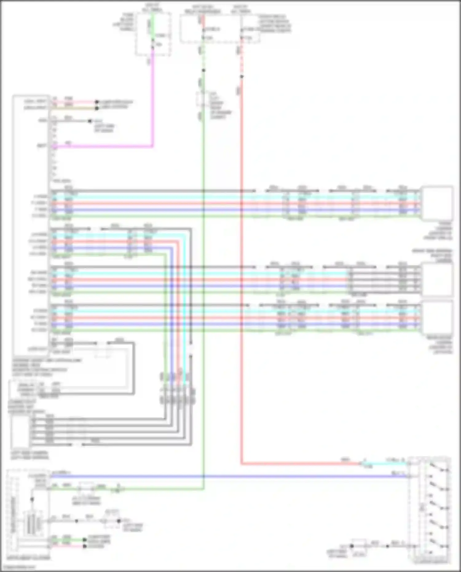 CX-90 Mazda I (2023-2024): All around vision camera circuit