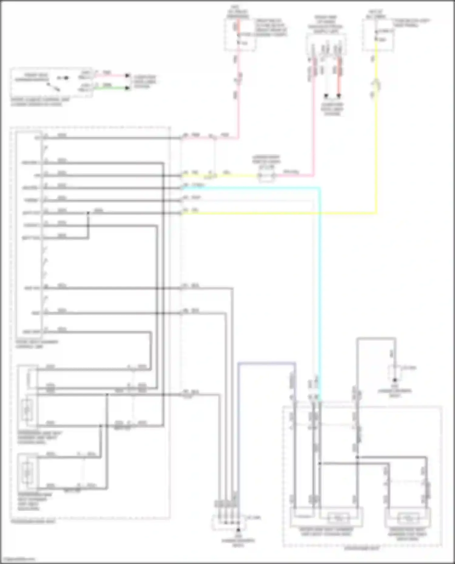 CX-90 Mazda I (2023-2024): Front heated seats circuit, w/o seat ventilation