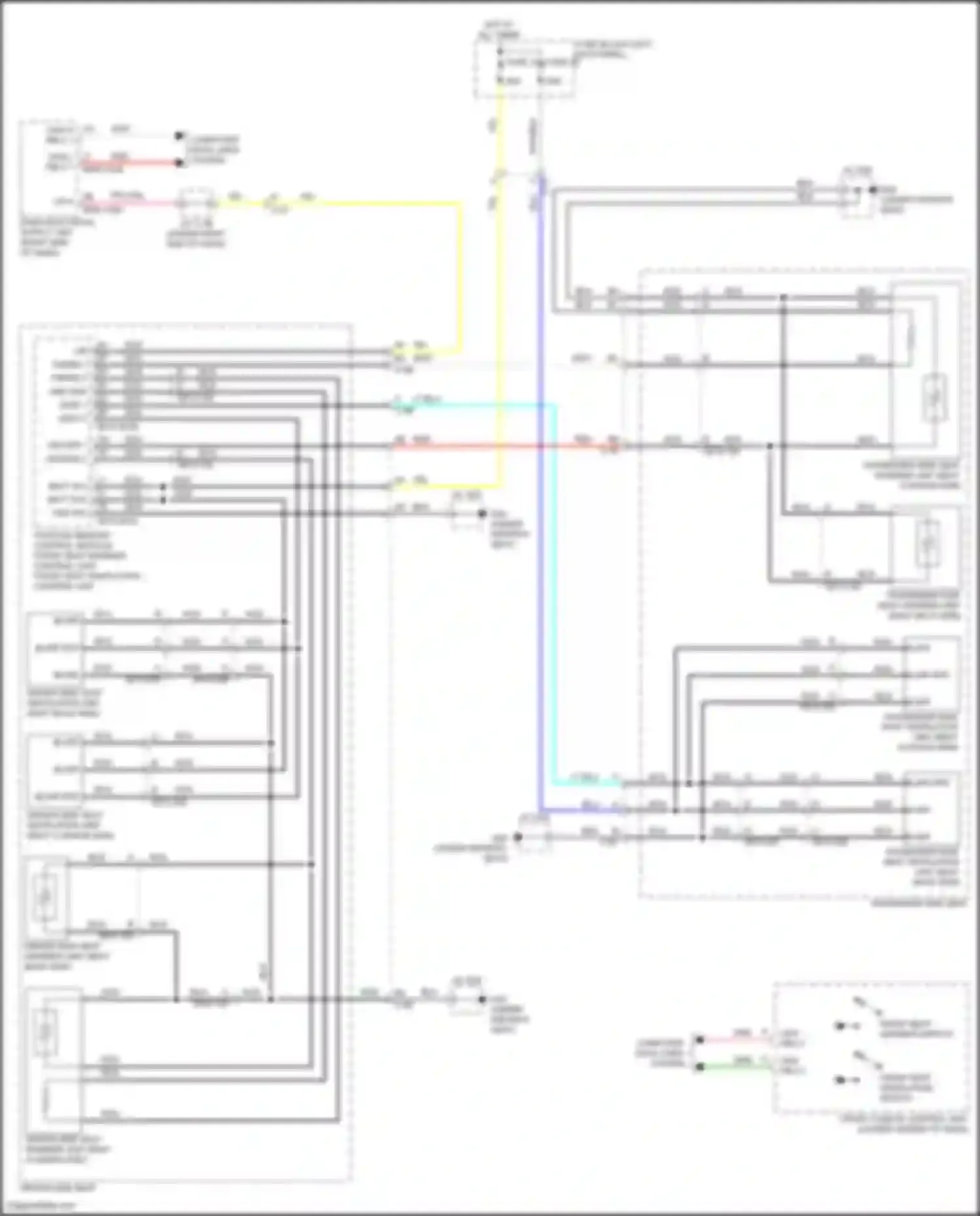 CX-90 Mazda I (2023-2024): Front heated seats circuit, w/ seat ventilation