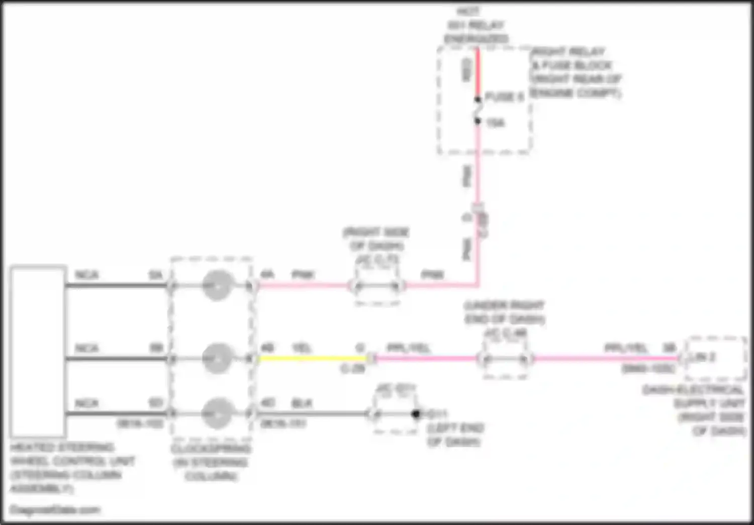 CX-90 Mazda I (2023-2024): Heated steering wheel circuit