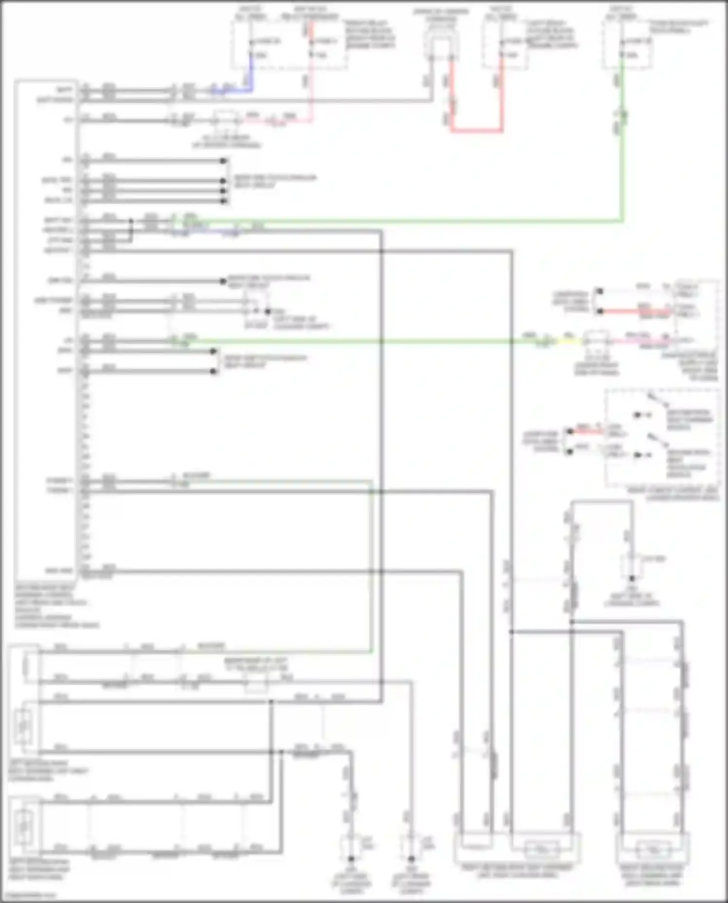 CX-90 Mazda I (2023-2024): Rear heated seats circuit, w/o seat ventilation