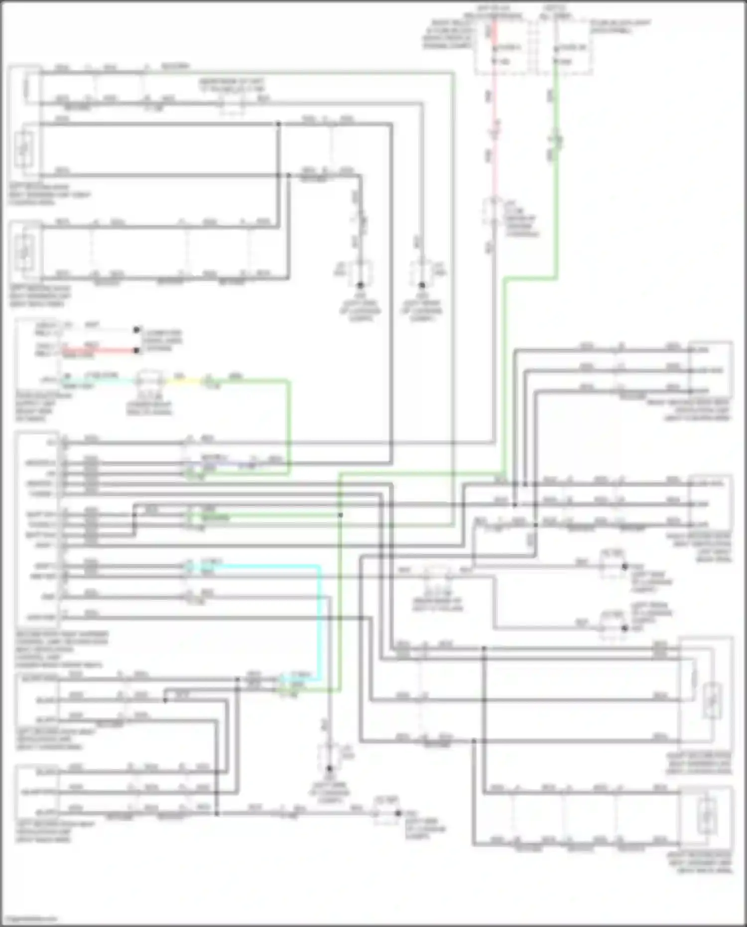 CX-90 Mazda I (2023-2024): Rear heated seats circuit, w/ seat ventilation