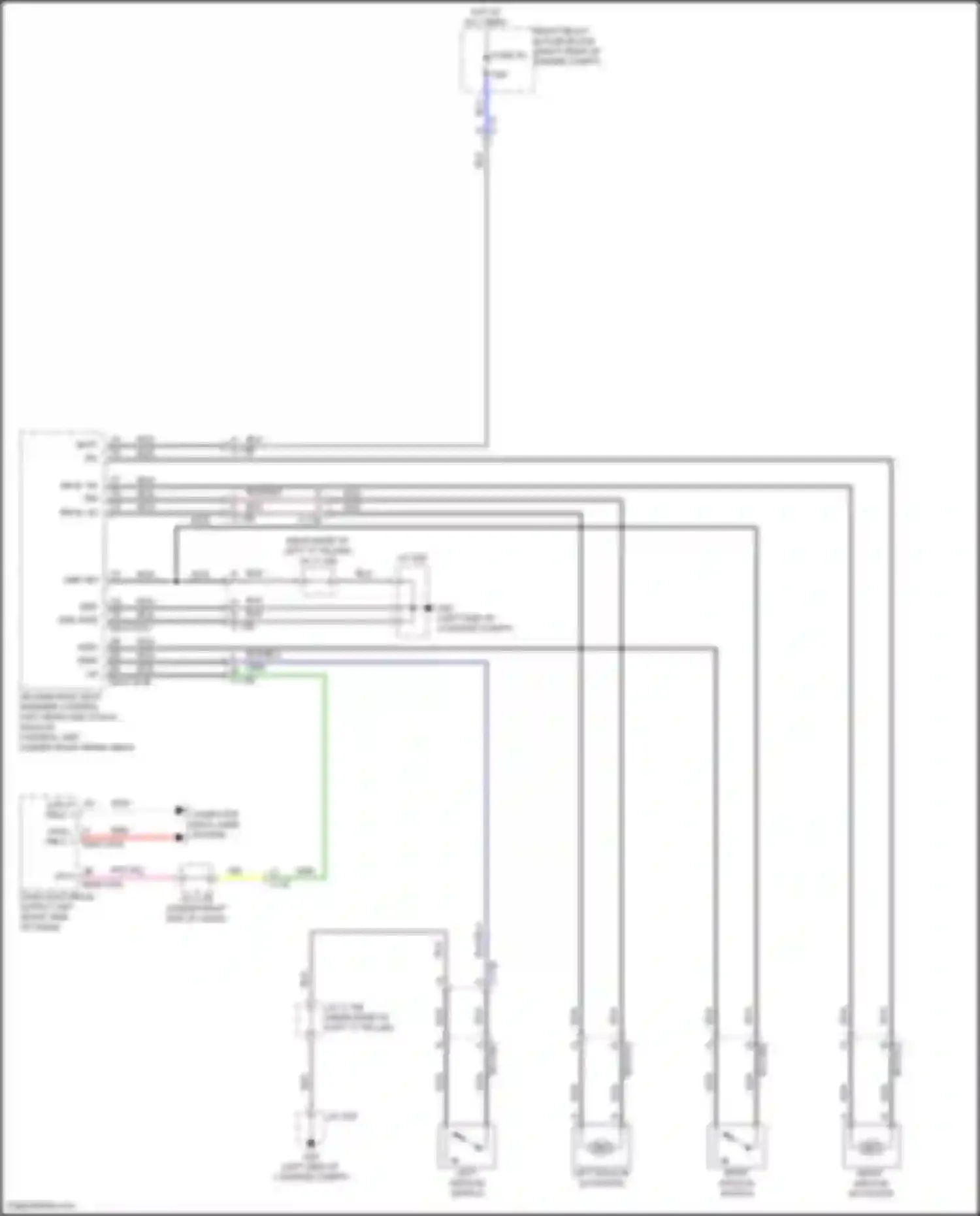 CX-90 Mazda I (2023-2024): Rear one-touch walk-in seat circuit