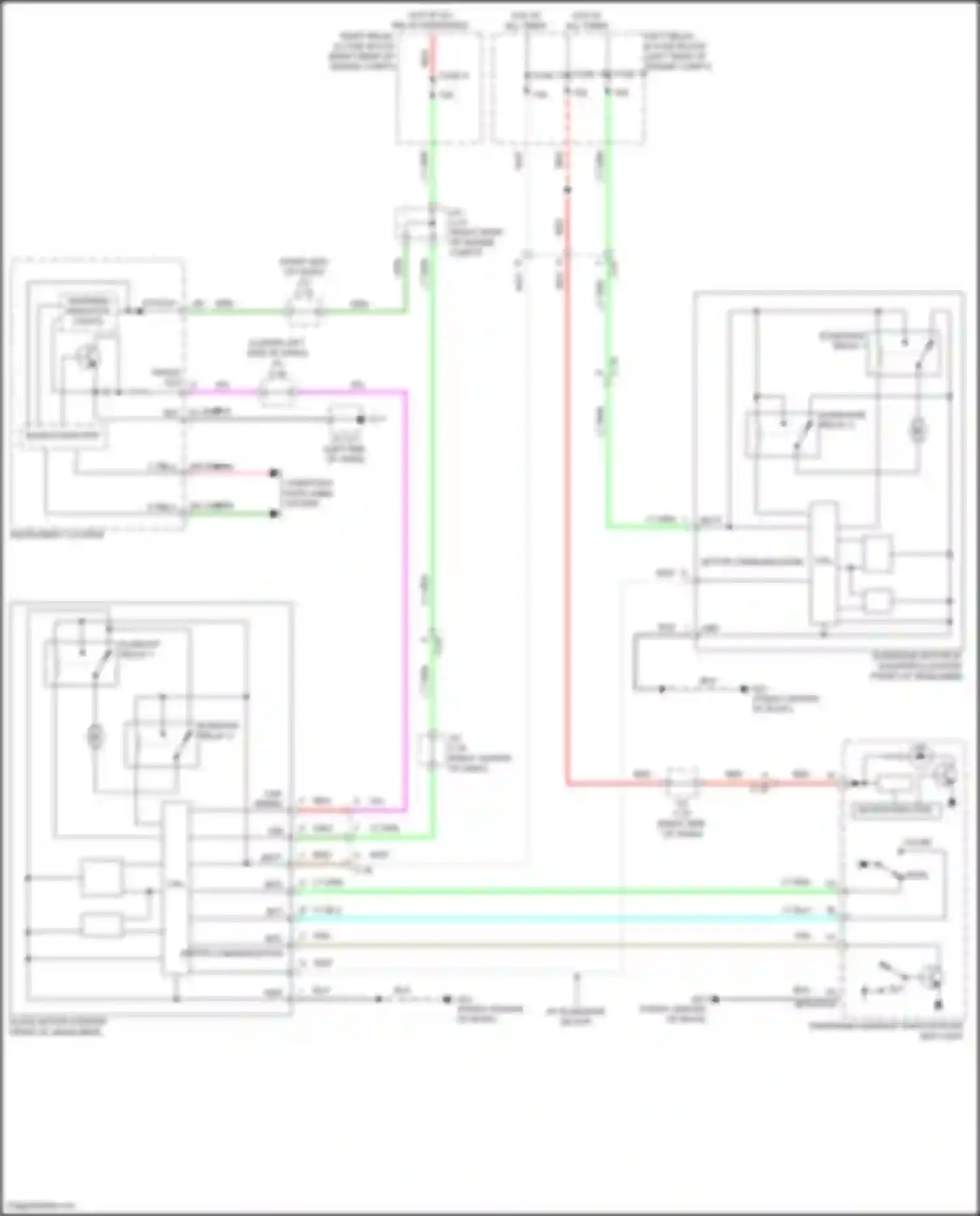 CX-90 Mazda I (2023-2024): Power top/sunroof circuit