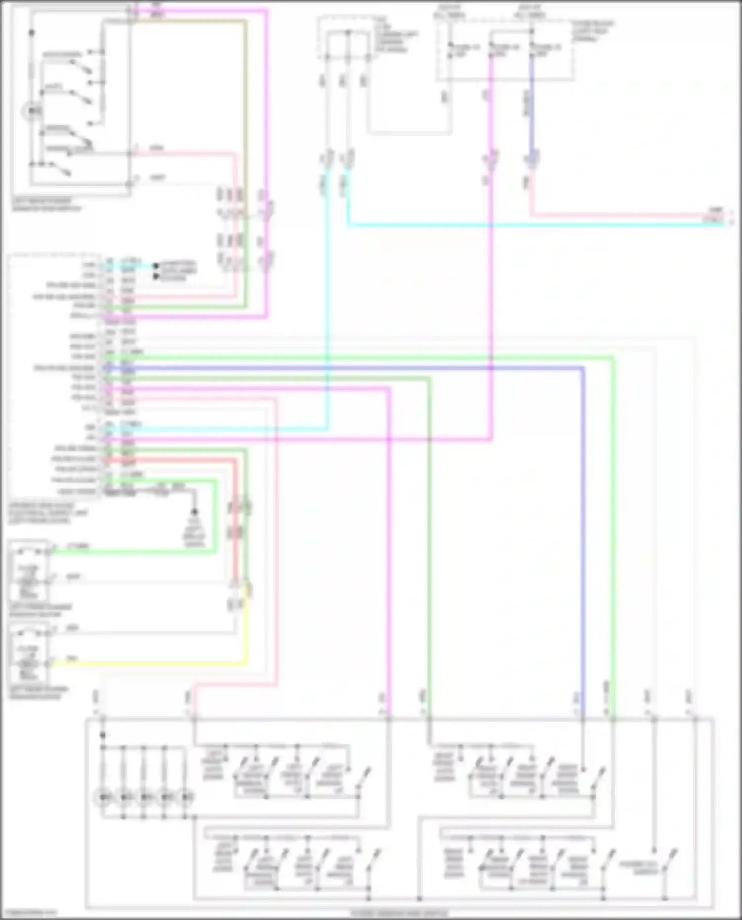 CX-90 Mazda I (2023-2024): Power windows circuit (1 of 2)