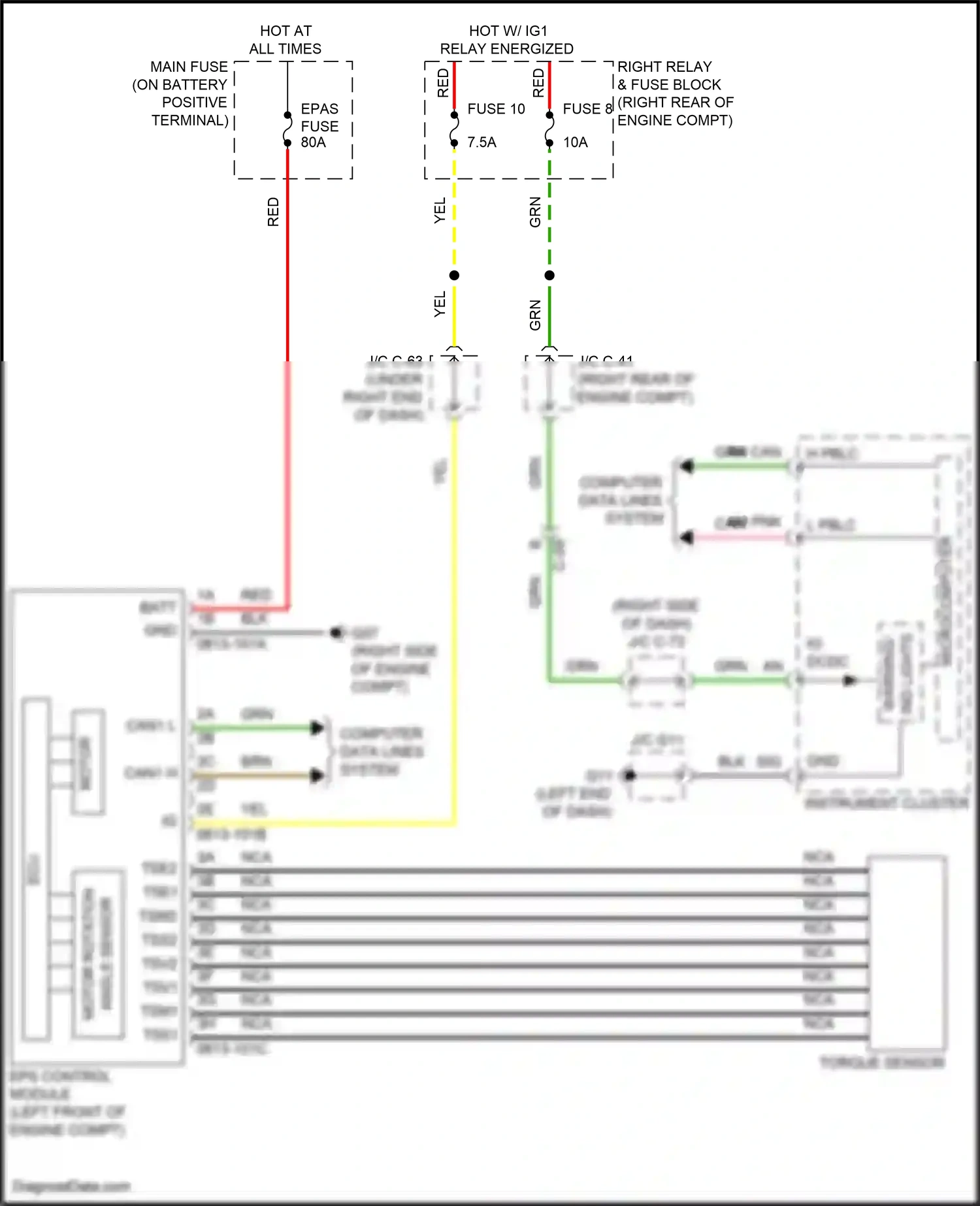 Mazda CX-90 I (2023-2024) angle sensor wiring diagram  (1 of 1)