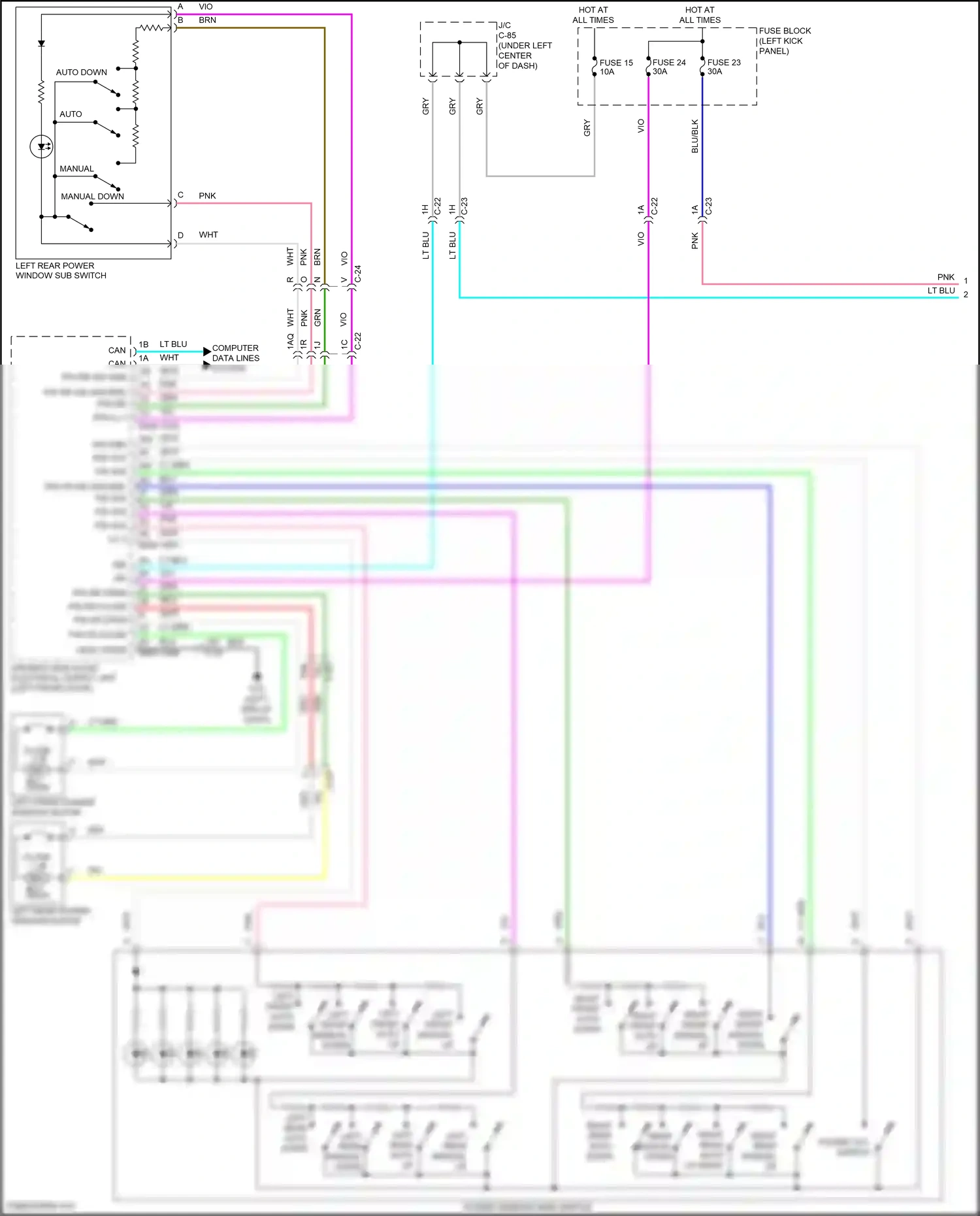 Mazda CX-90 I (2023-2024) computer data lines system wiring diagram  (94 of 111)