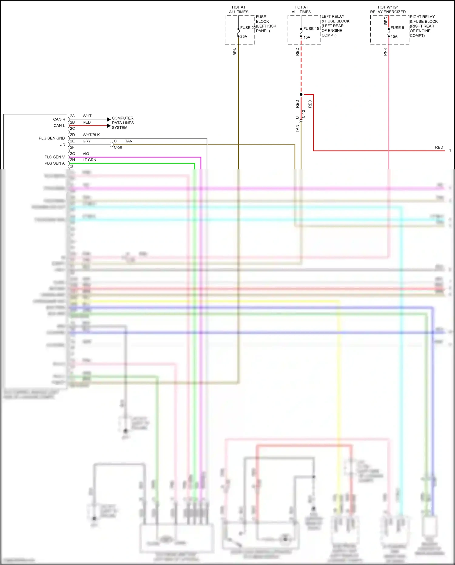 Mazda CX-90 I (2023-2024) computer data lines system wiring diagram  (86 of 111)