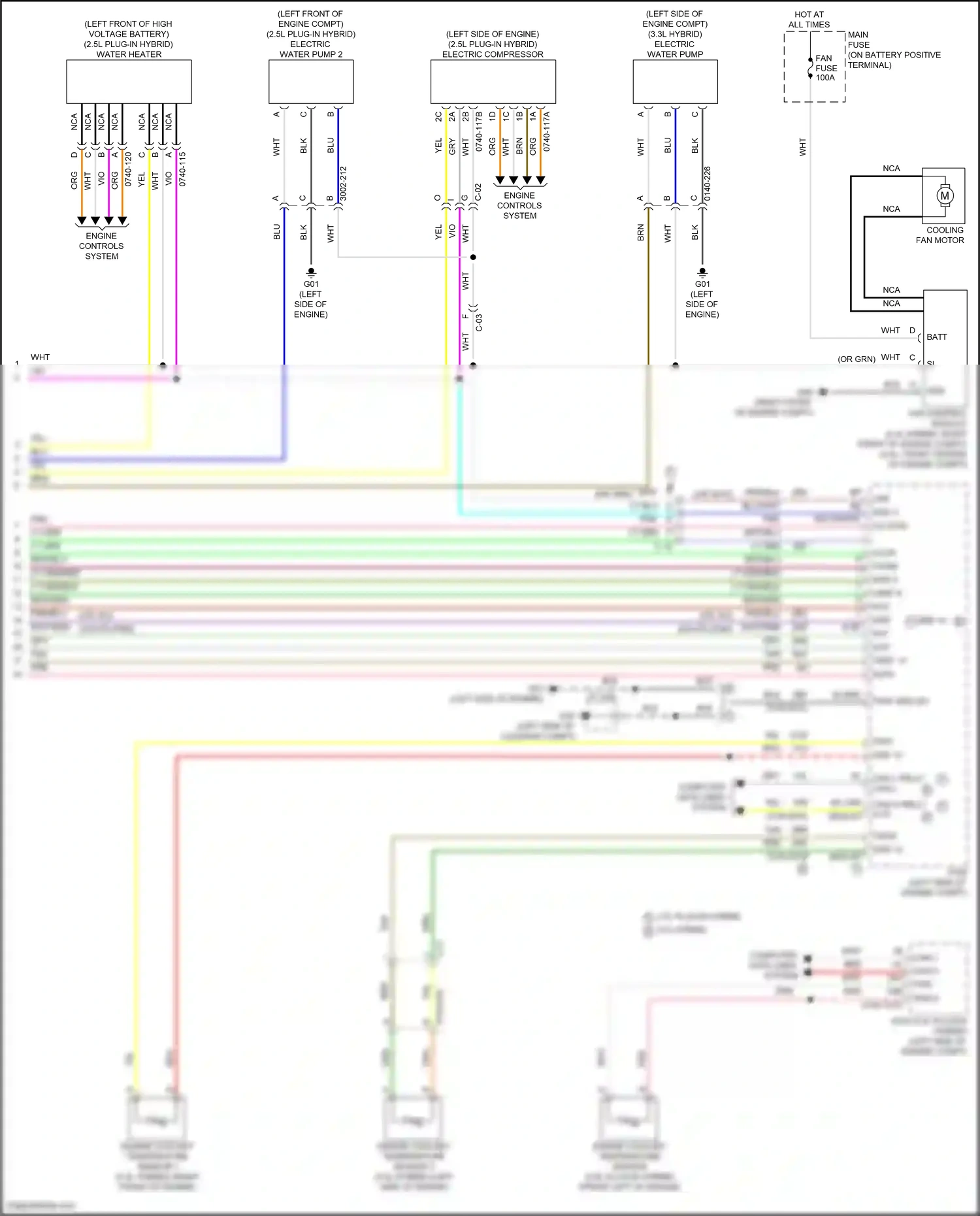 Mazda CX-90 I (2023-2024) engine controls system wiring diagram  (1 of 1)